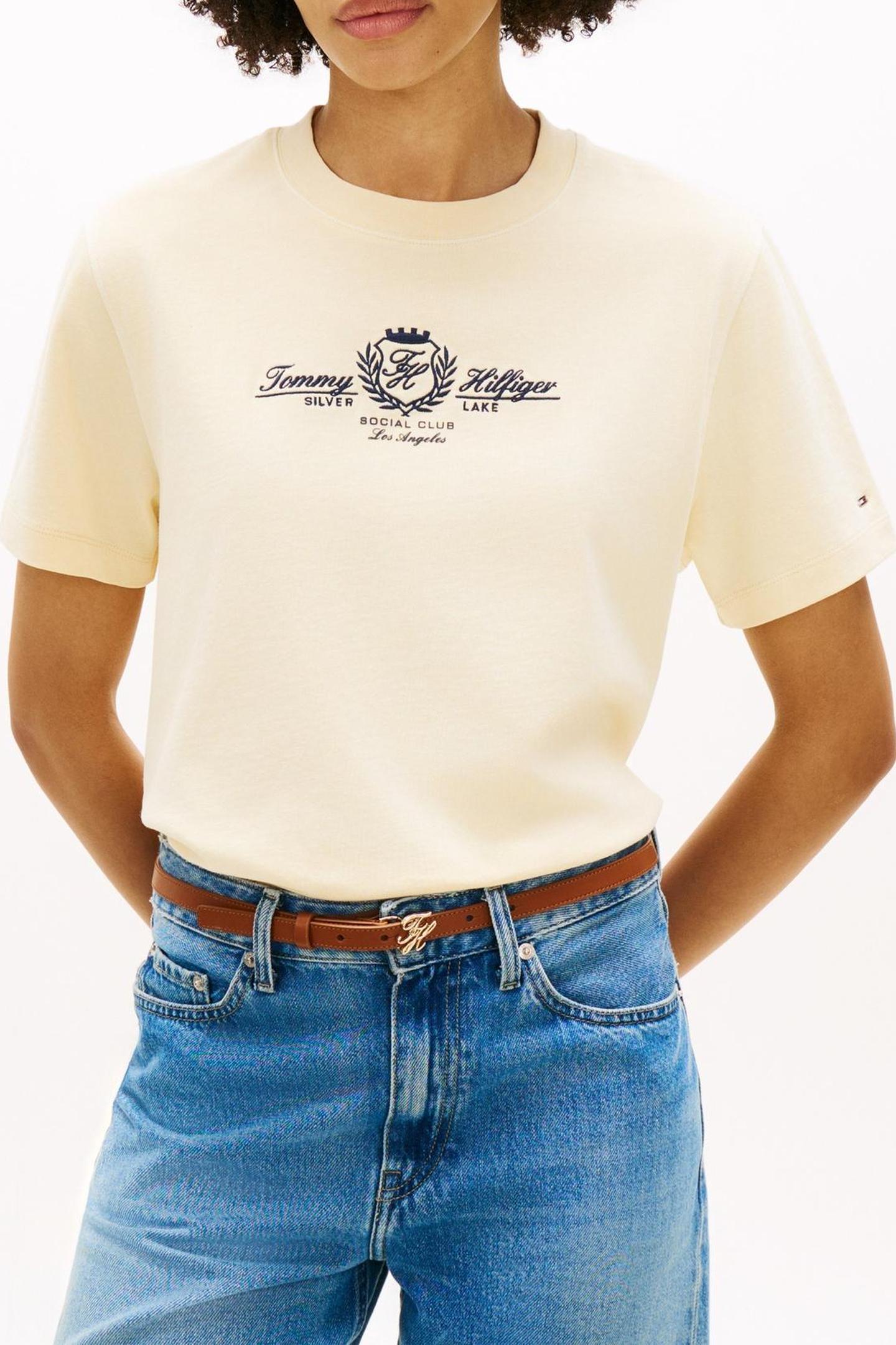 VARSITY CREST MODERN T-SHIRT COUNTRY IVORY 1