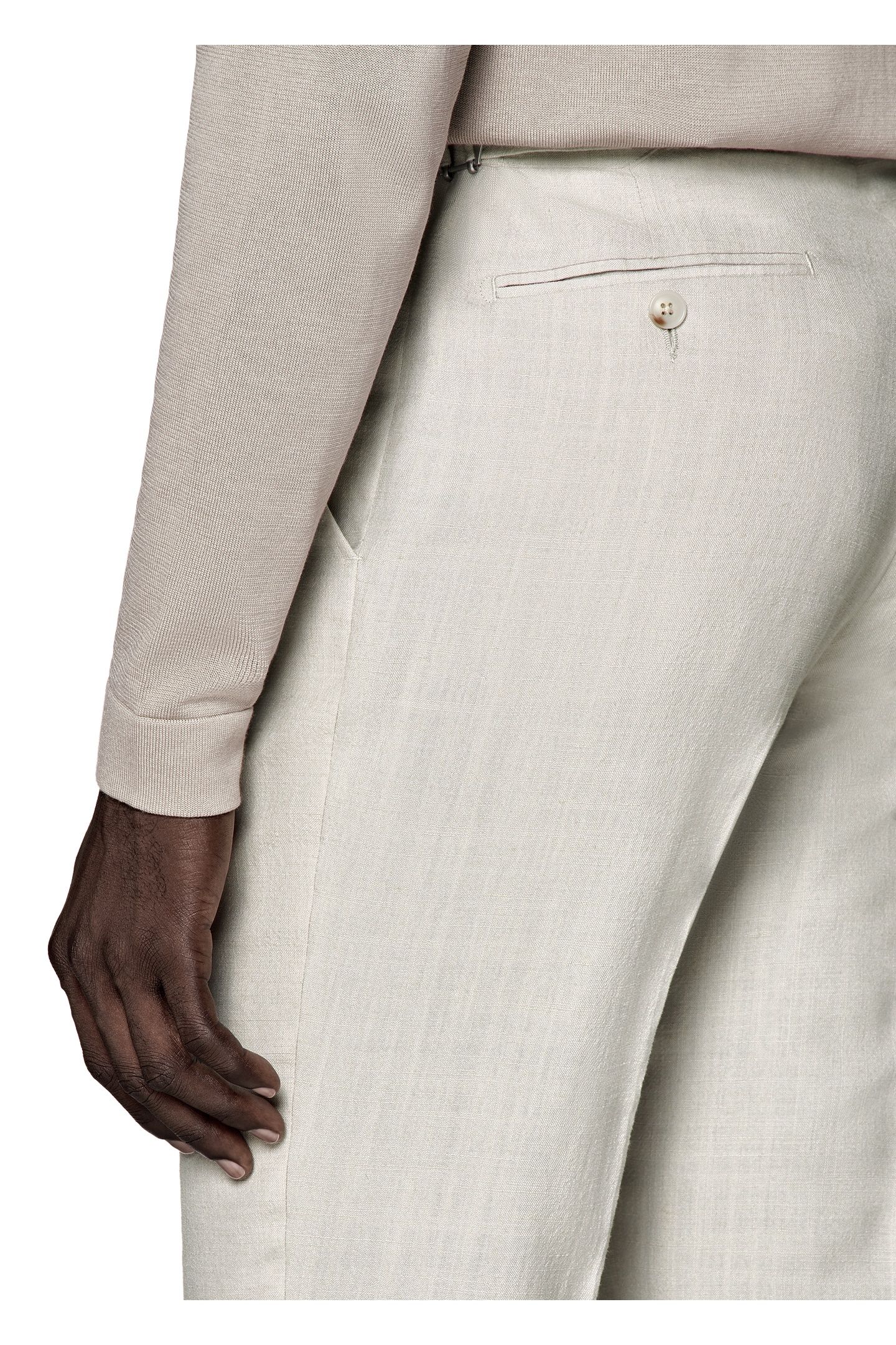 HAVANA-LIGHT BROWN-WOOL SILK LINEN NESTED SUITS LIGHT BROWN 6