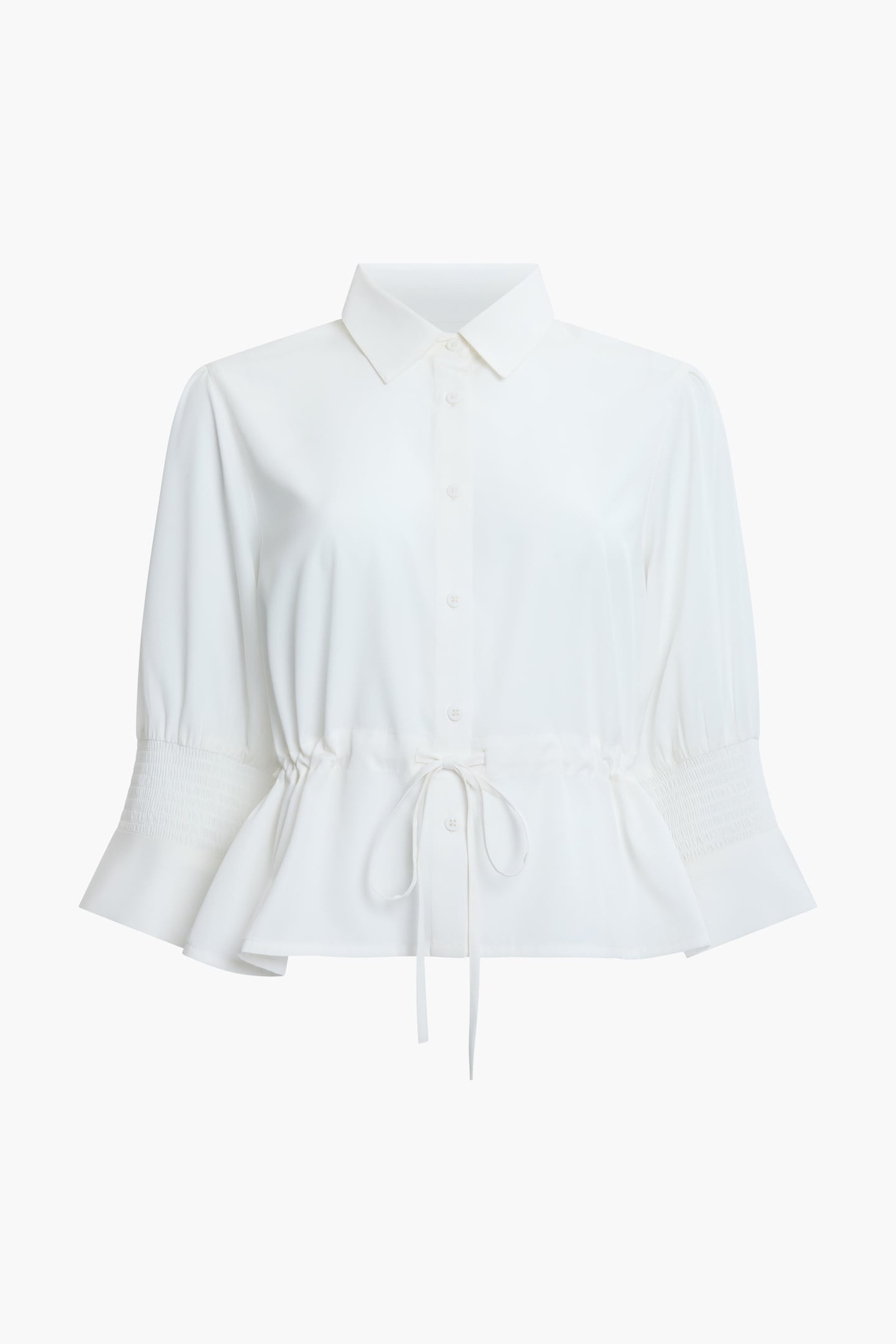 CREPE LIGHT TIE TOP SUMMER WHITE 1