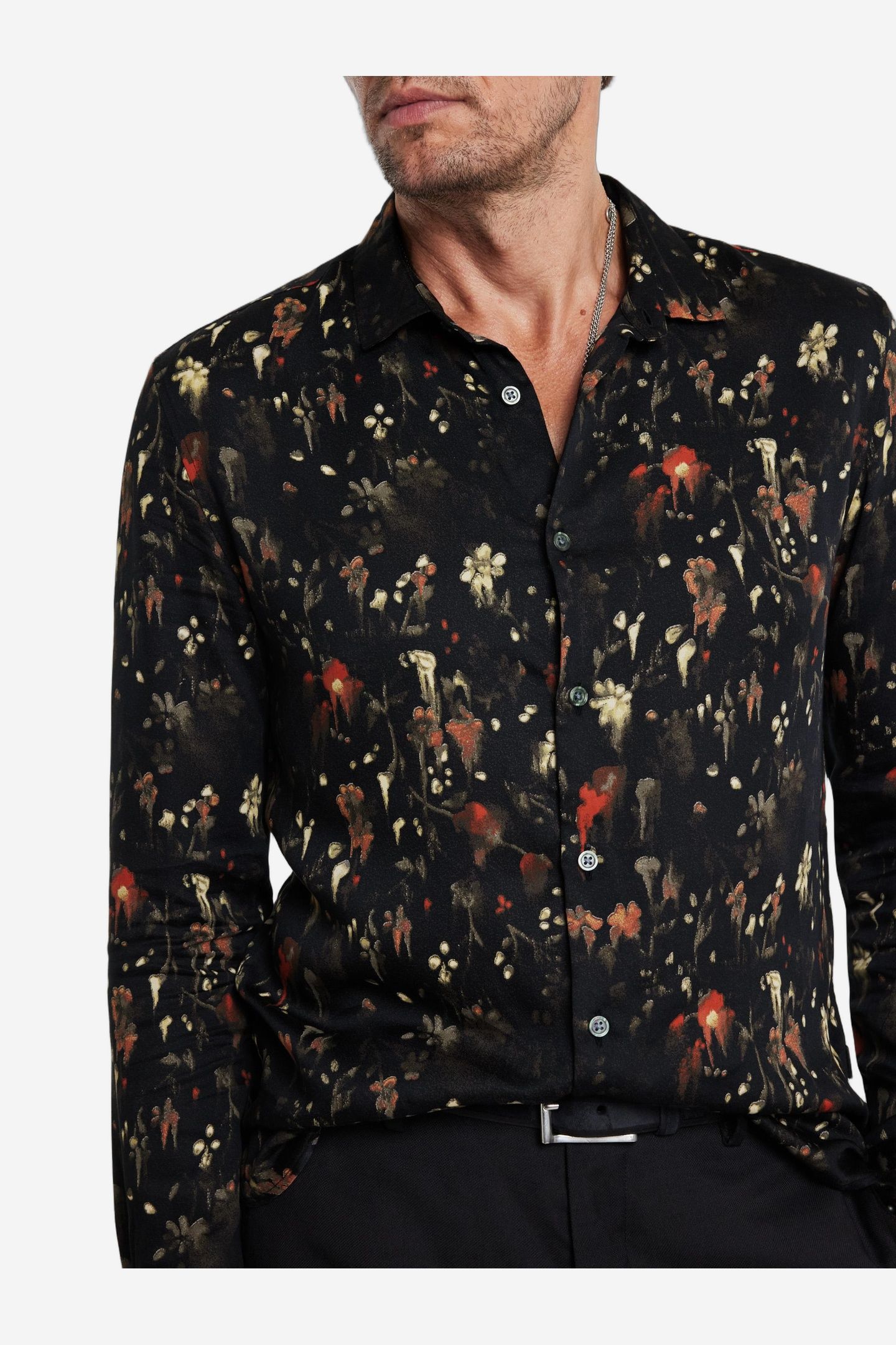 ROSS LS SHIRT DARK BROWN 3