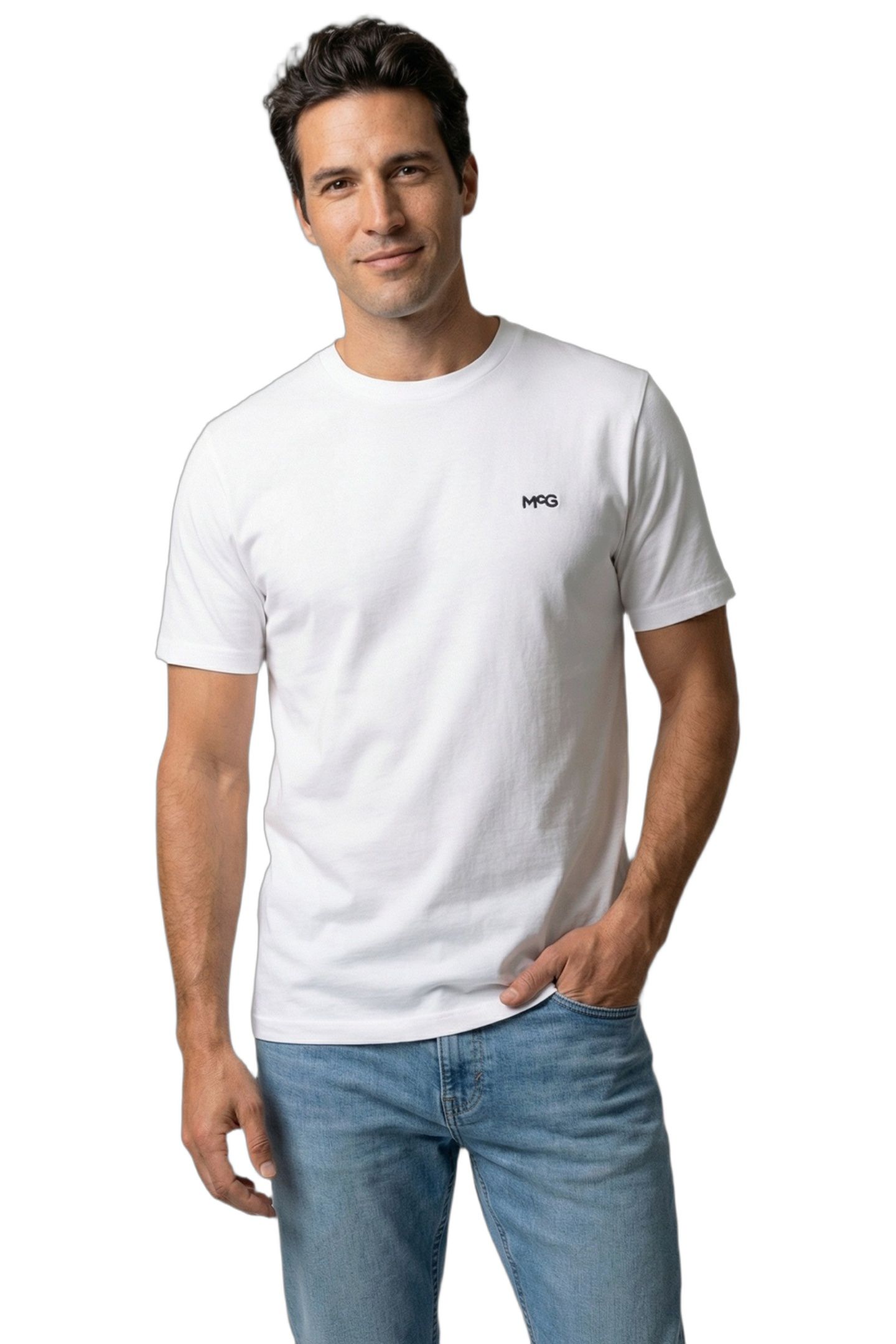 ESSENTIAL MCG EMBR T-SHIRT WHITE 1