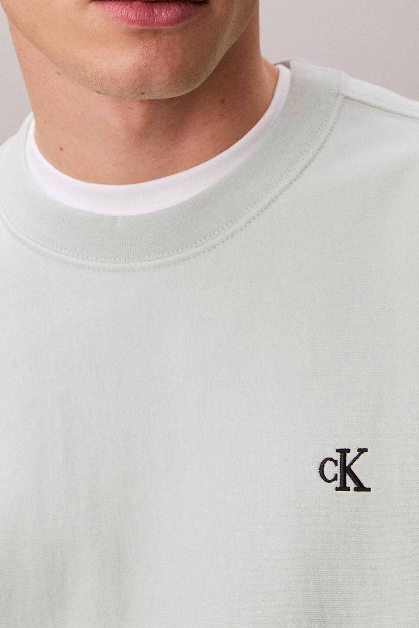 PREMIUM TERRY MONOGRAM SWEATSHIRT PALE MEADOW 4
