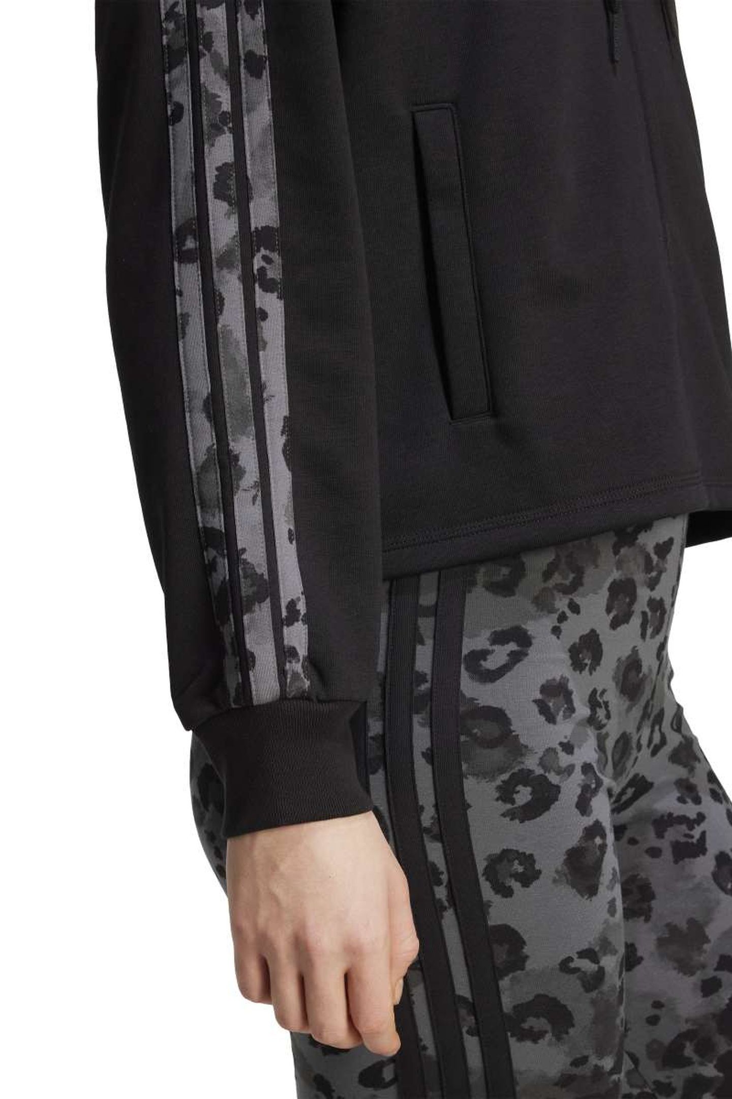 SPORTSWEAR ANIMAL PRINT 3-STRIPES FRENCH TERRY FULL-ZIP HOOD 6