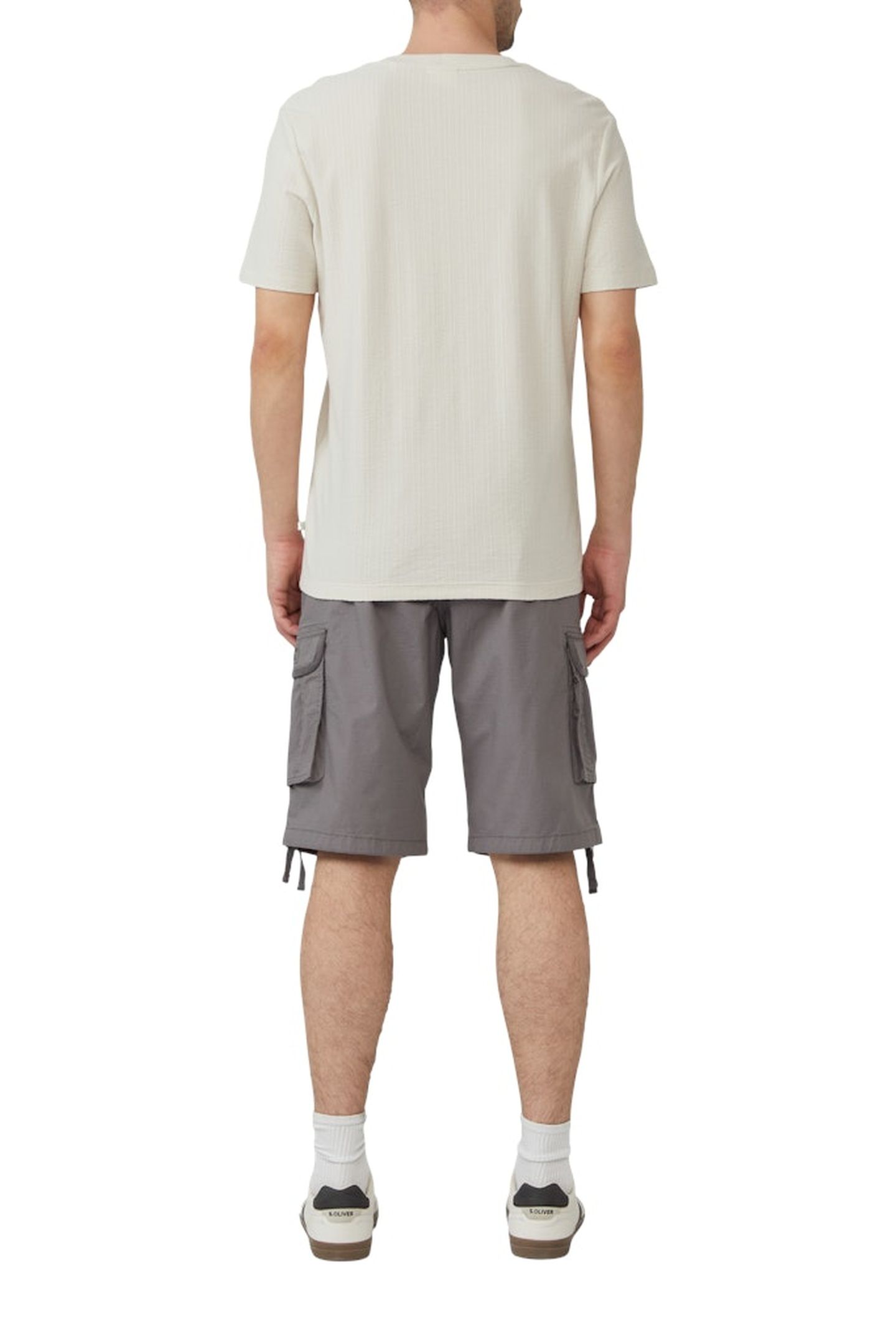 S.OLIVER SHORTS GREY/BLACK 3
