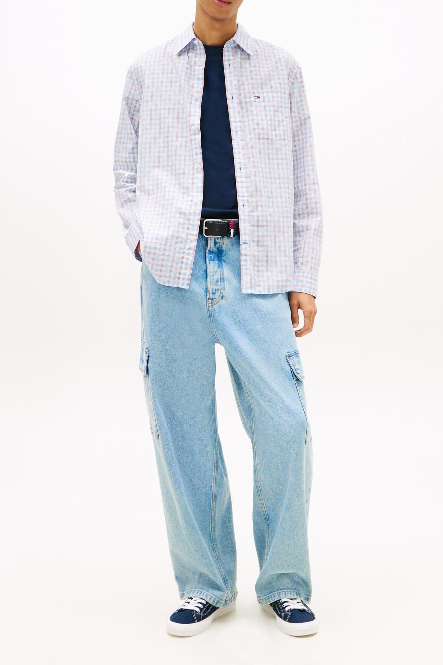 TJM REGULAR CHECK POPLIN SHIRT ECRU CHECK 1