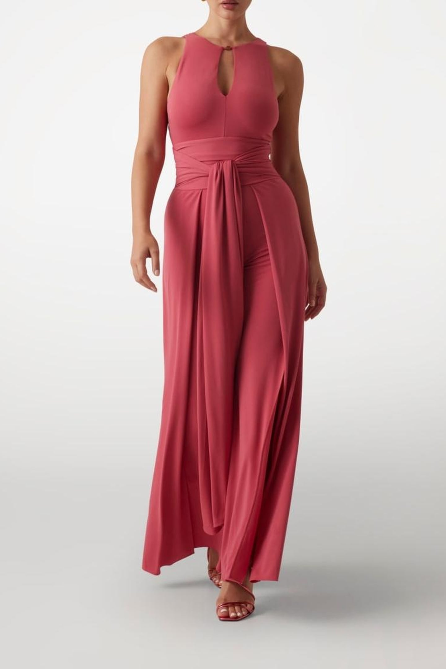 KIKI JUMPSUIT SOLID FLOWERING PEONY 1