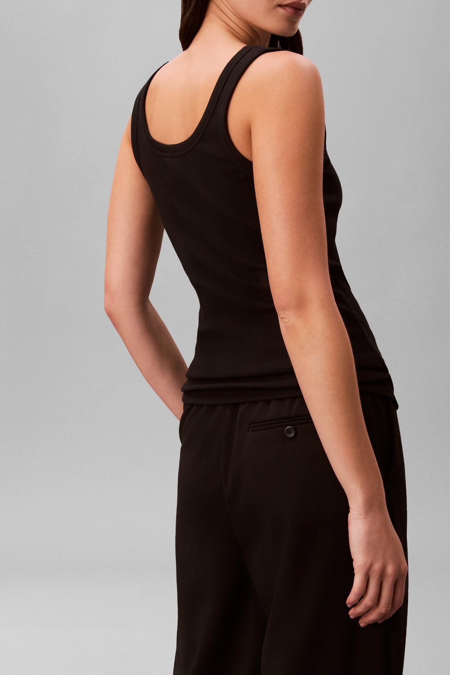 SL VARIGATED RIB TANK TOP BLACK 3
