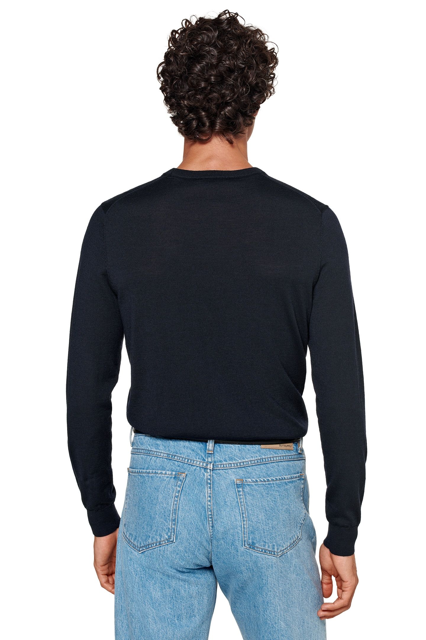 LSCREW MERINO NAVY CREW AND V NECK NAVY 4