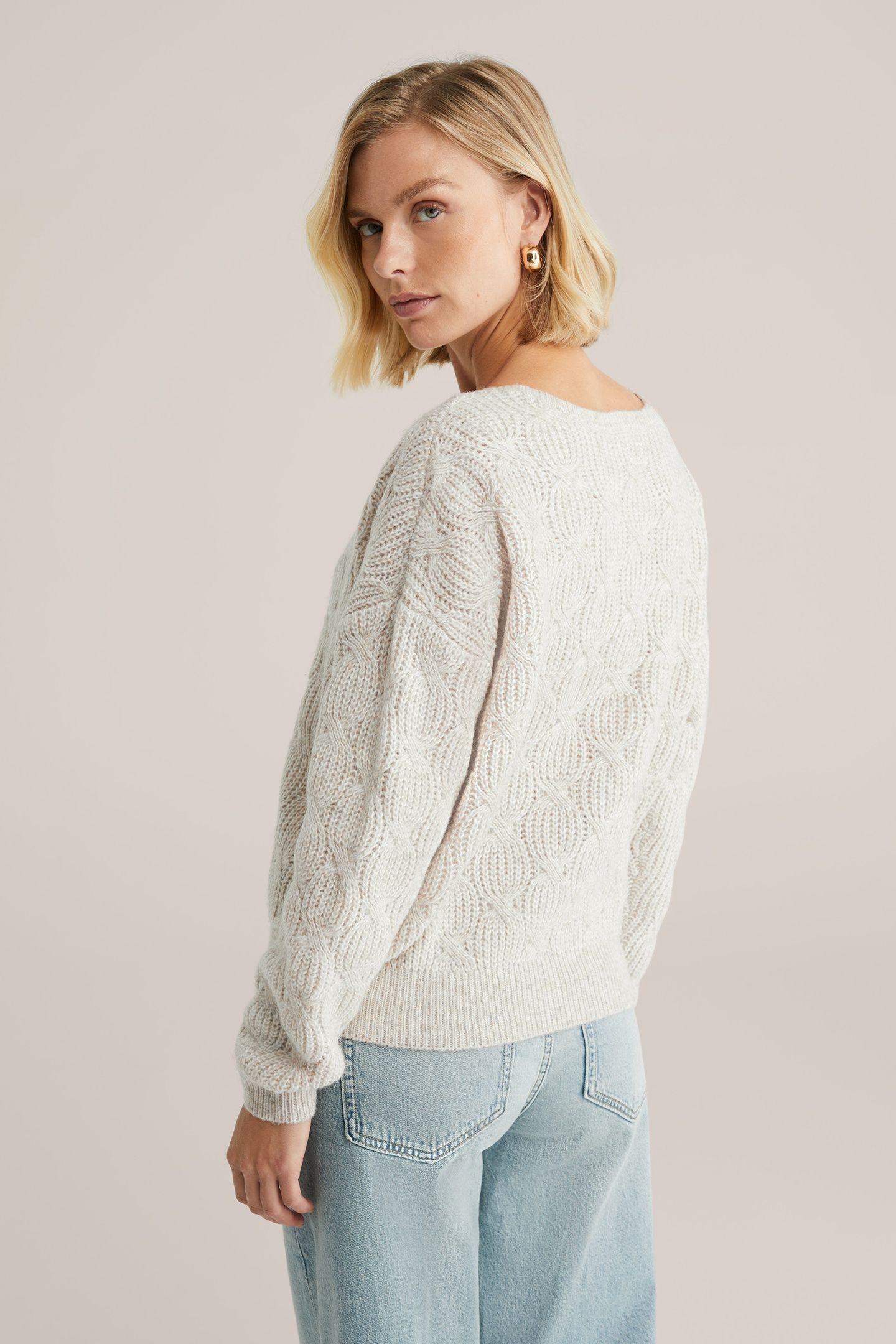 KNITTED PULLOVER GREIGE 3