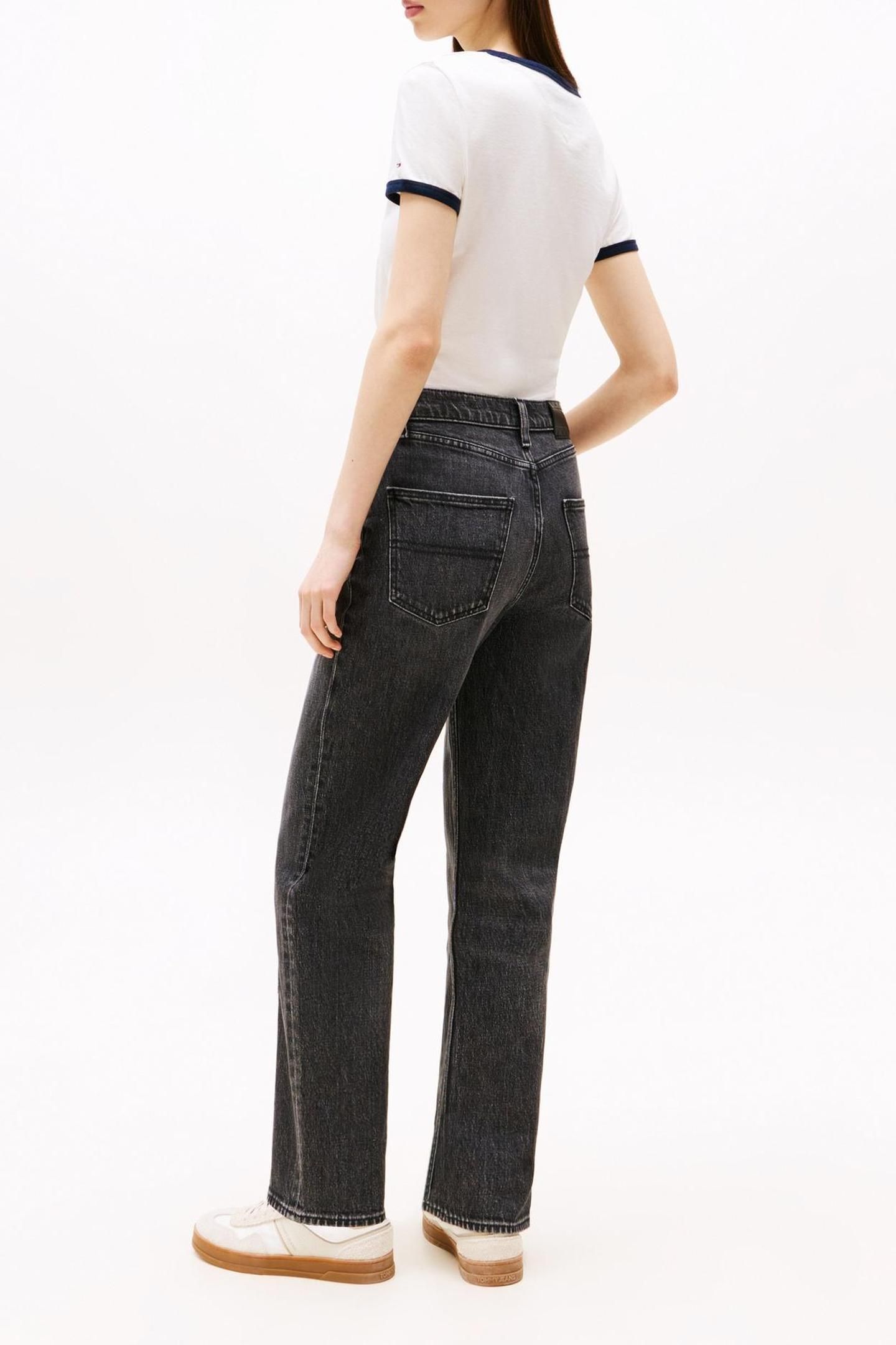 LAYLA HR SLIM STRAIGHT JEANS DENIM WASHED BLACK 2