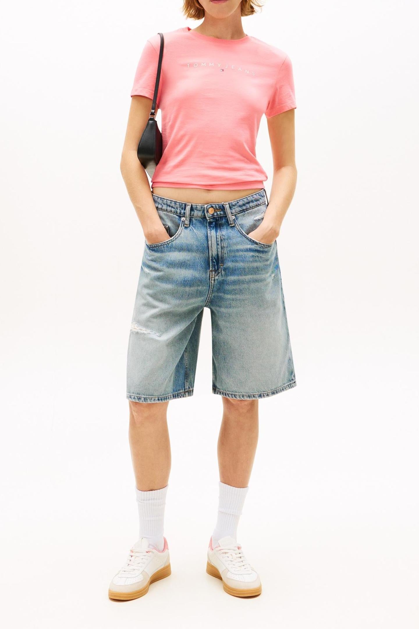 TJW SLIM LINEAR TEE TROPICAL BLUSH 1