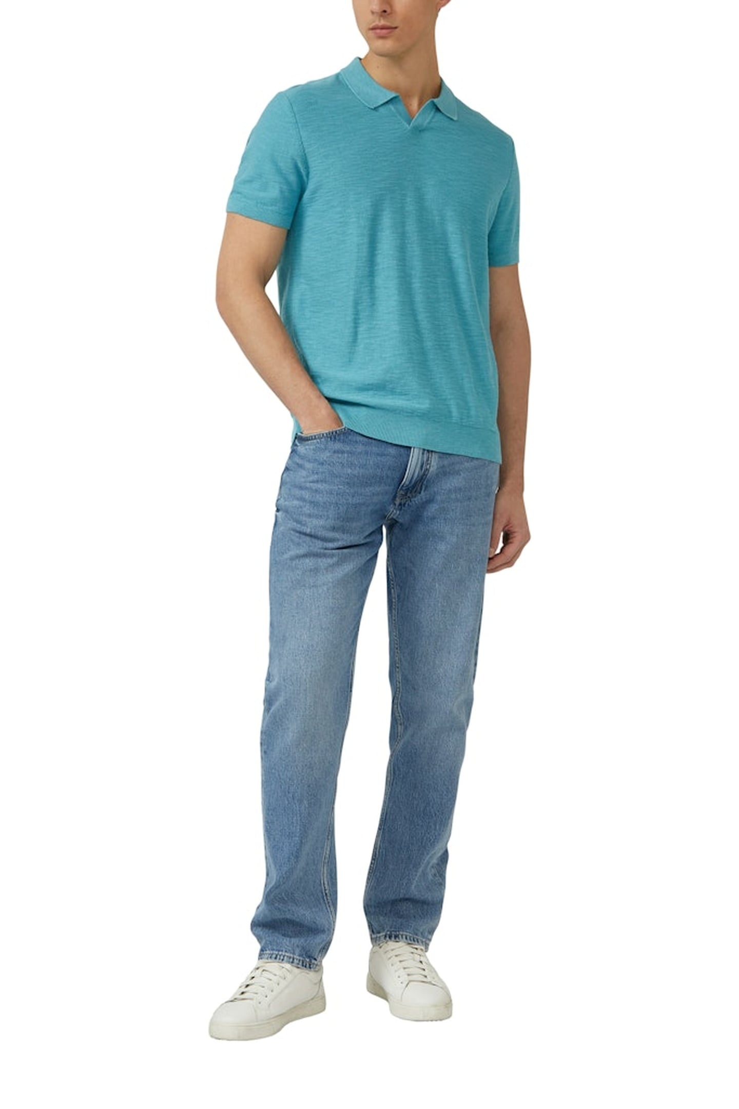 S.OLIVER PULLOVER SHORTSLEEVE BLUE AQUA 4