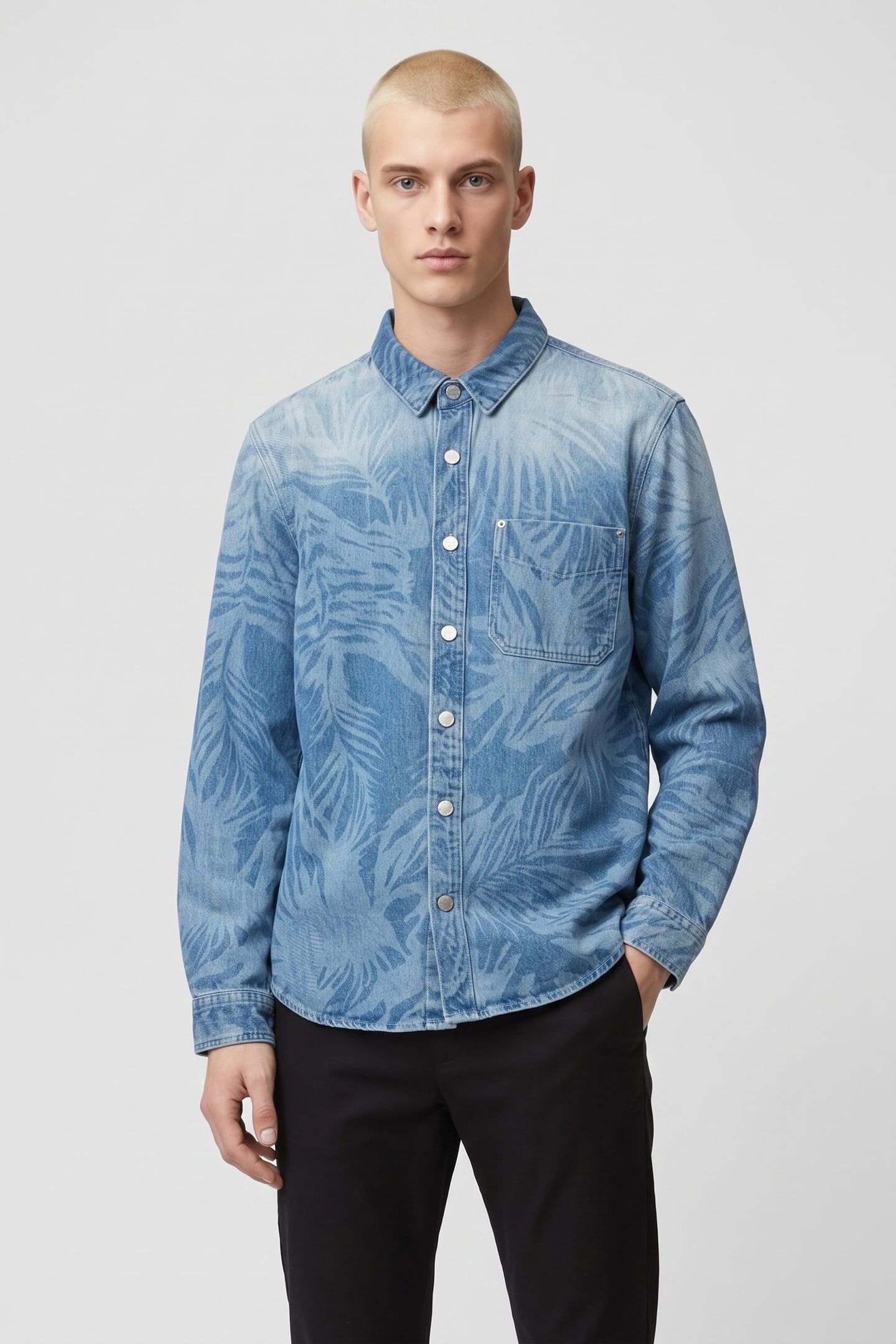 KOPIN OVERSHIRT LASER DENIM 1