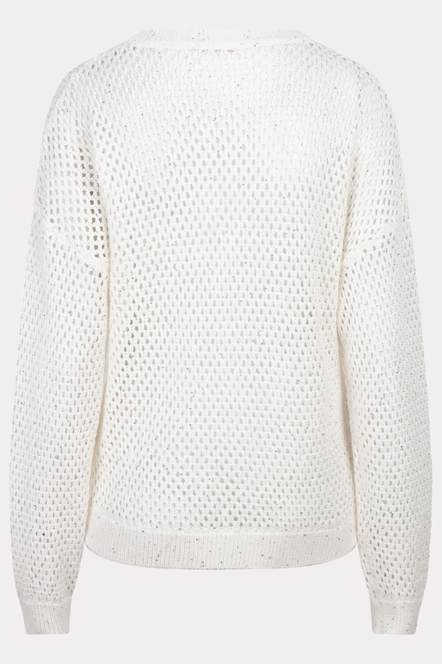 SWEATER COTTON SEQUINS OFF WHITE 6