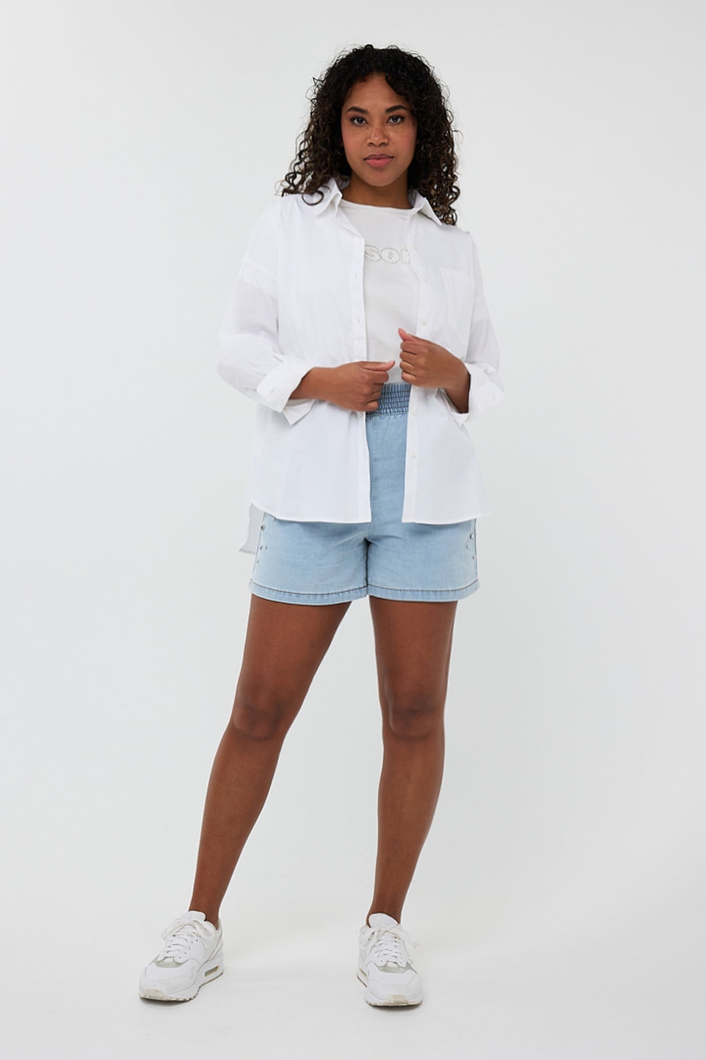 BLOUSE OVERSIZED POPLIN OFF WHITE 1