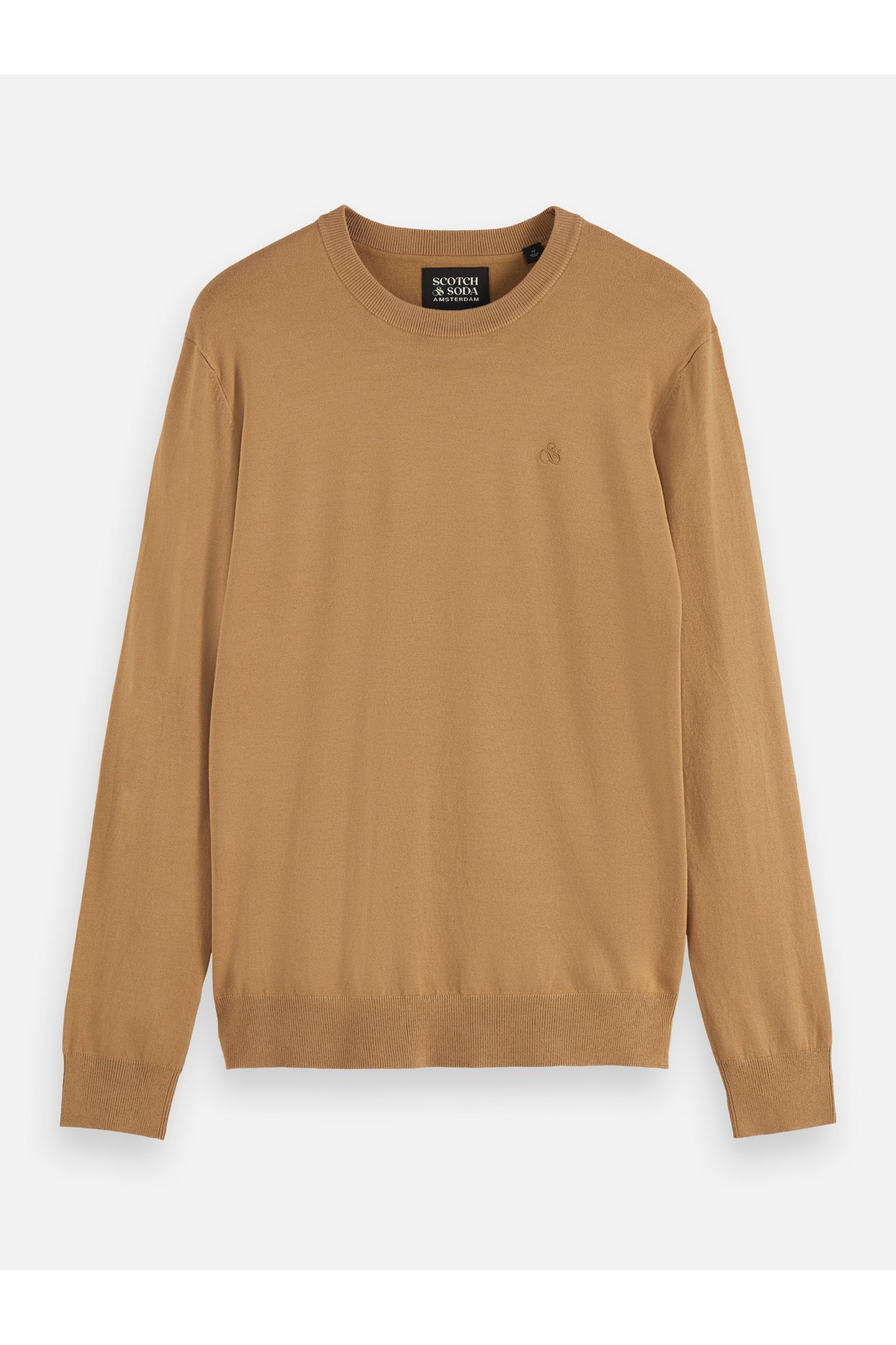 ECOVERO REGULAR-FIT PULLOVER LIGHT CAMEL 1
