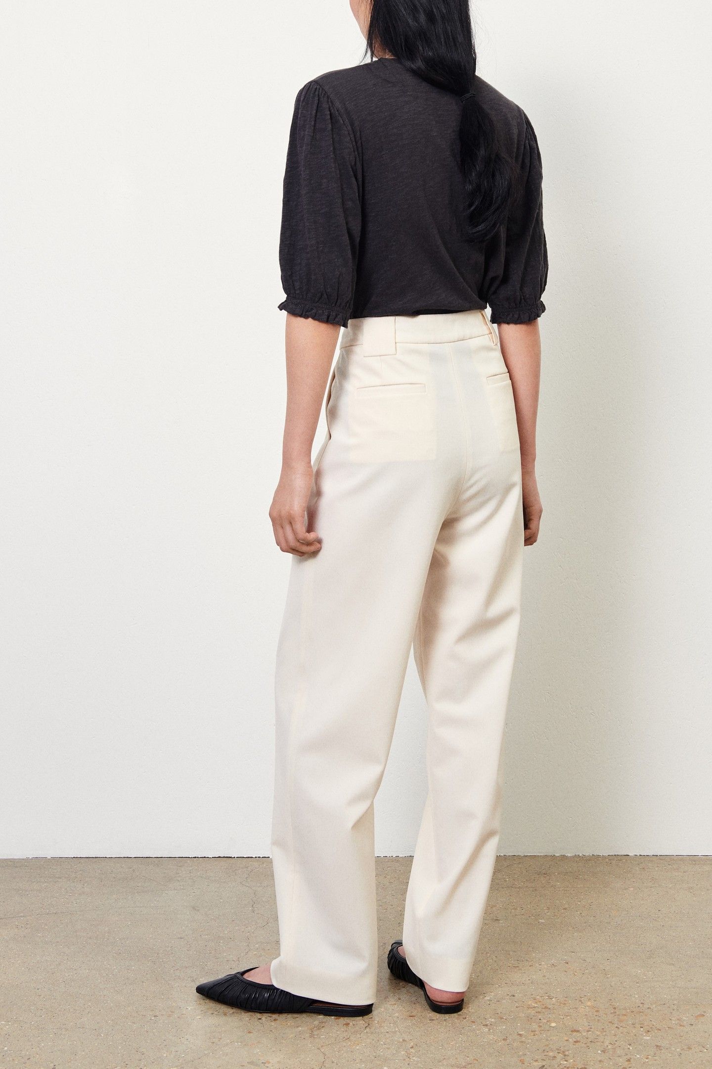 PANTALON TED ECRU 2
