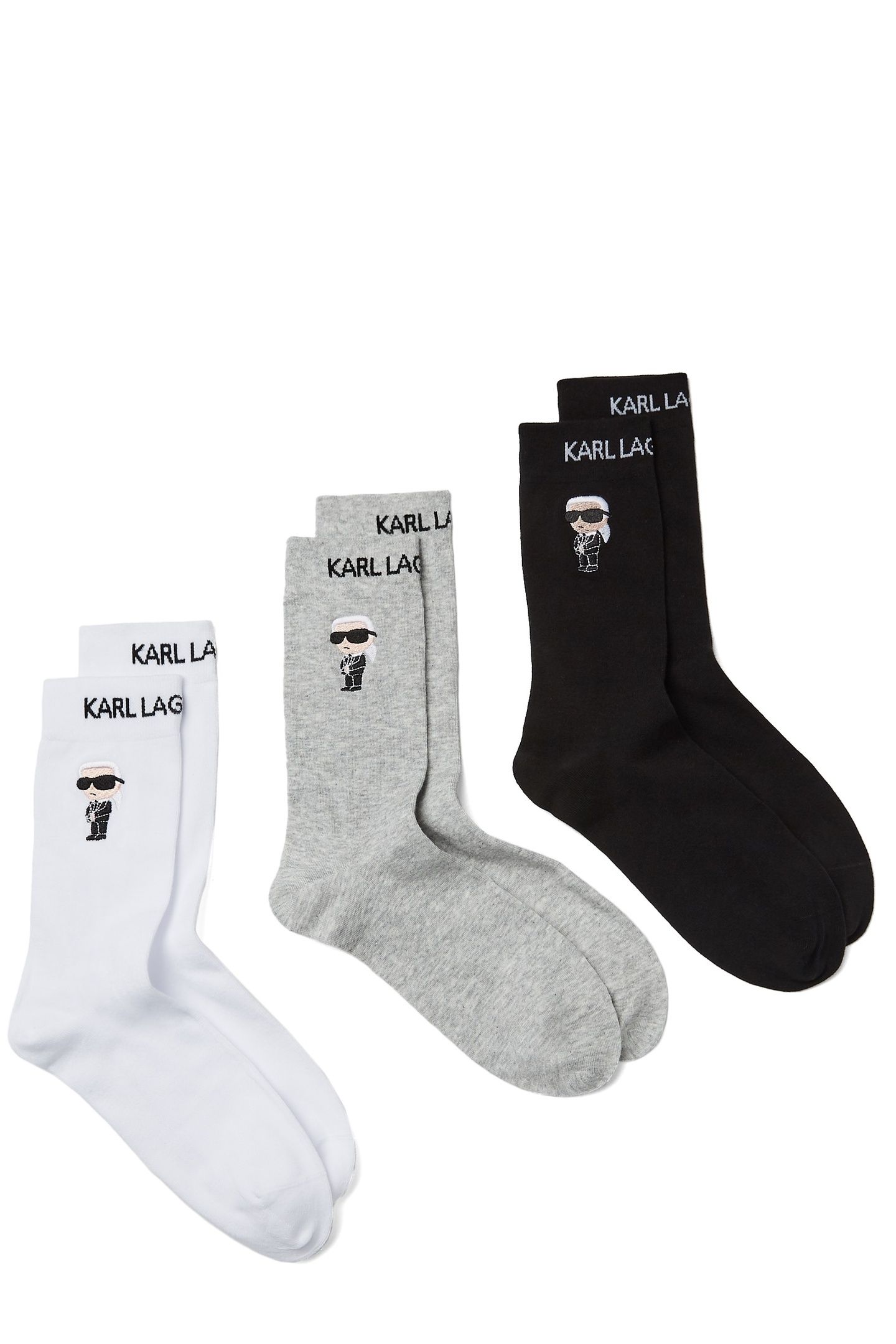 IKON SOCKS (3P) BLACK/WHITE/GREY 3