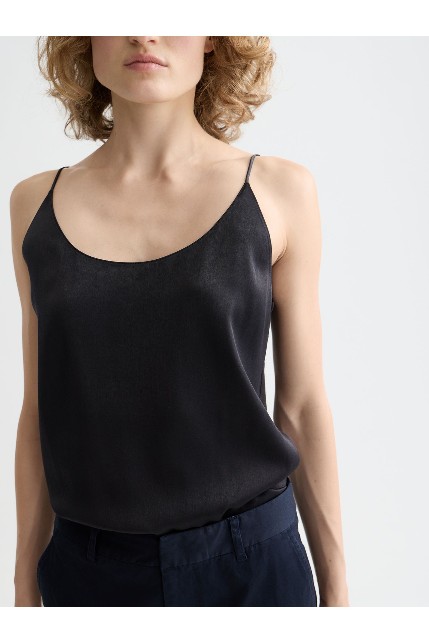 JERSEY WOVEN TANK BLACK 6