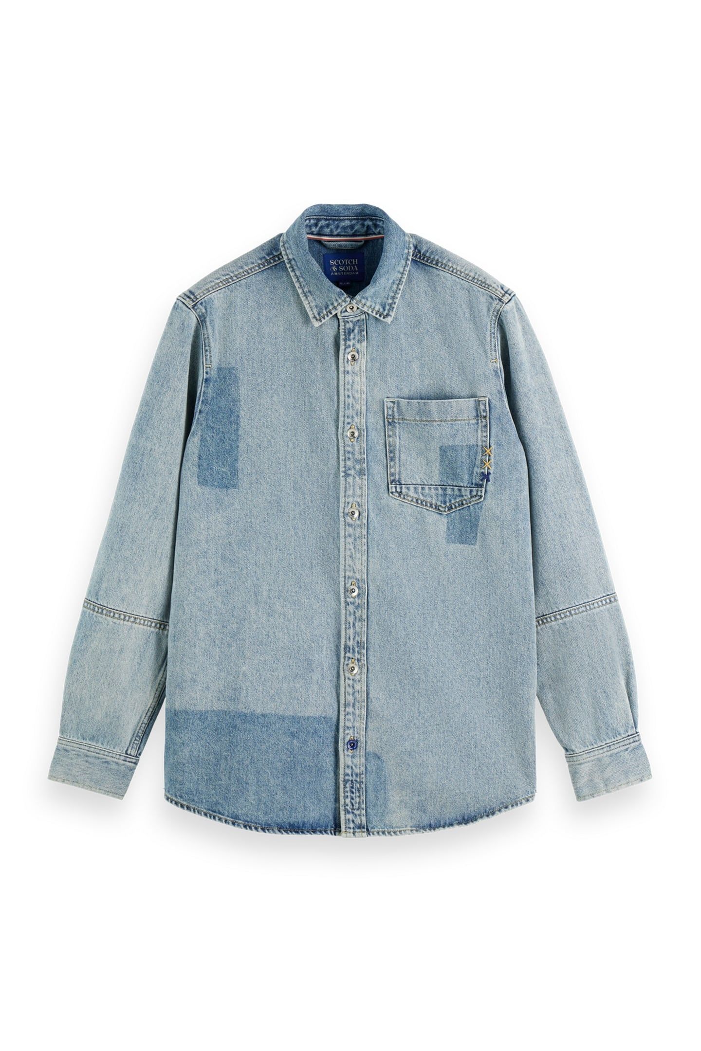 CUSTOMISED DENIM OVER SHIRT — ART FROM THE HEART 1