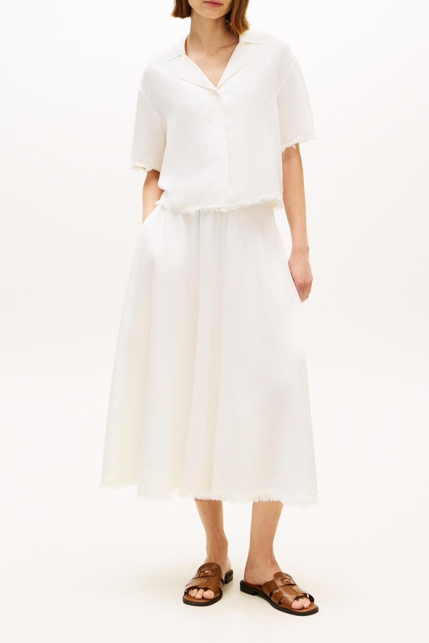 FRAYED VIS/LINEN SS IVORY SILK 1