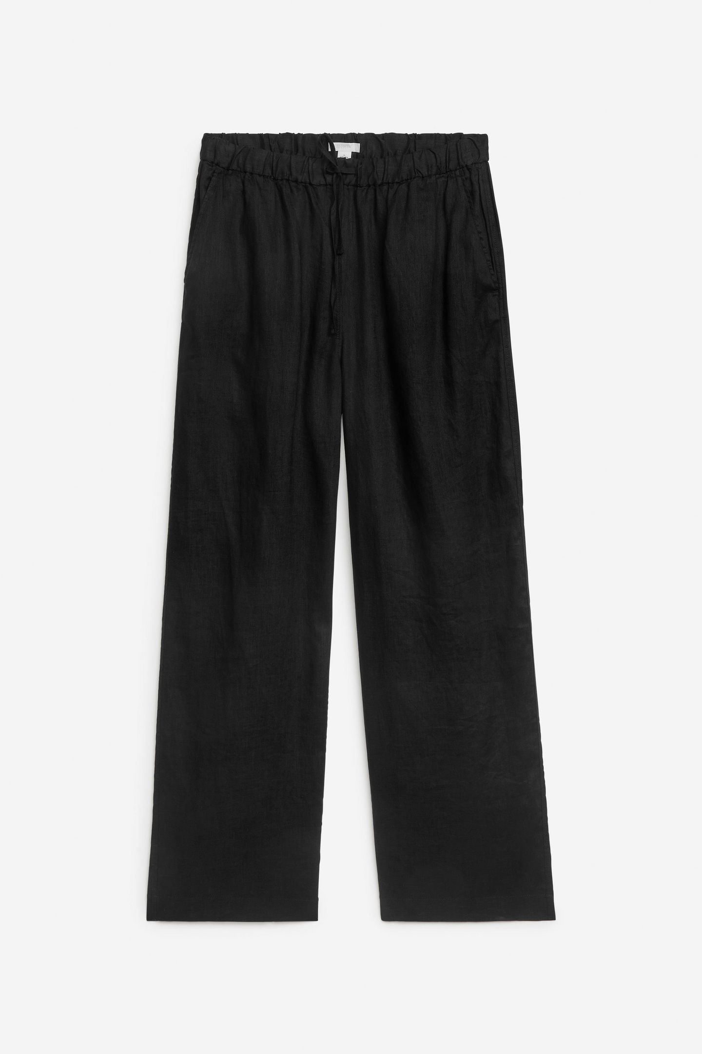 LUDVIG LINEN TROUSERS BLACK 3