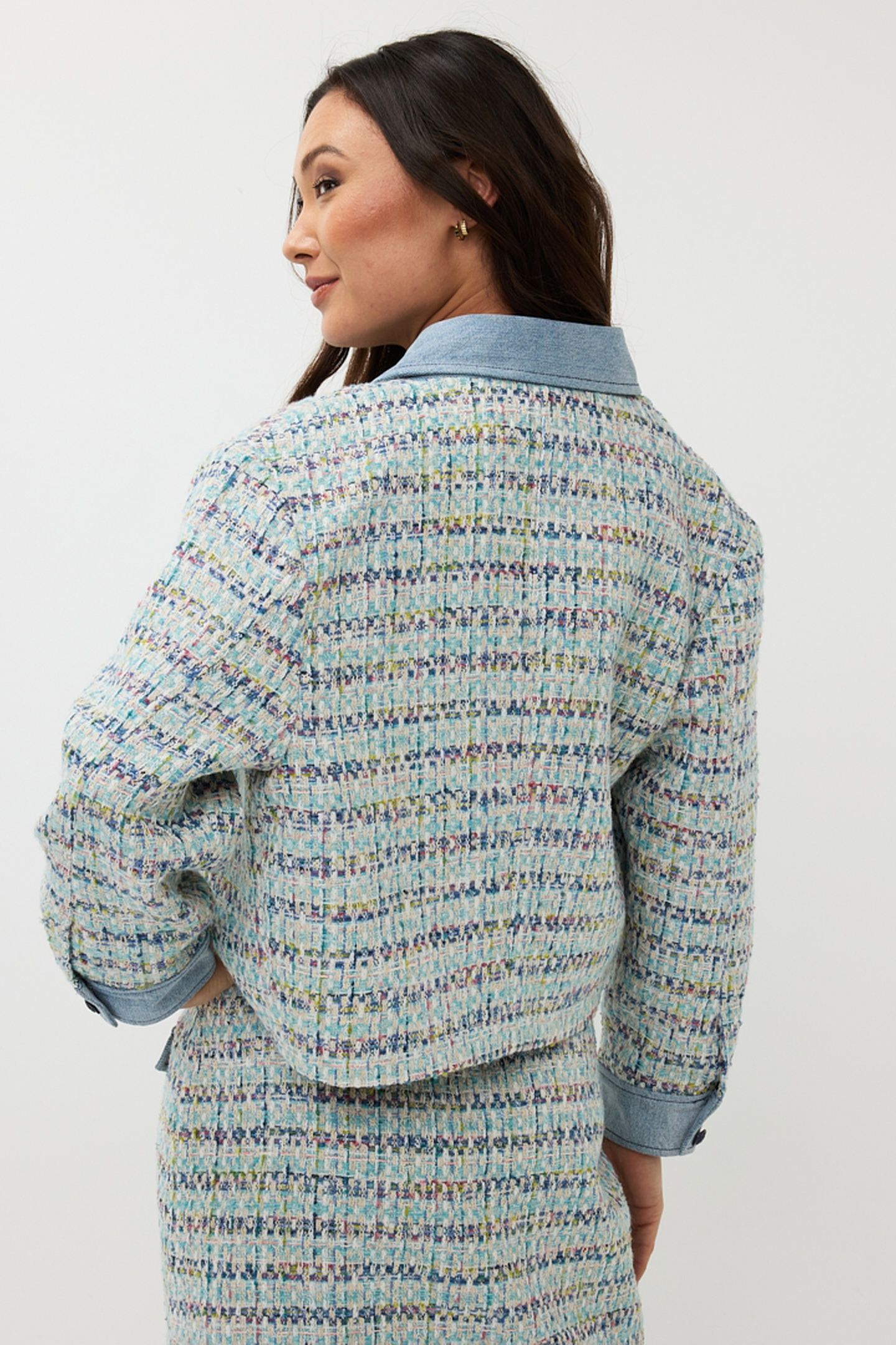 JACKET TWEED JEANS ACCENT BLUE 4