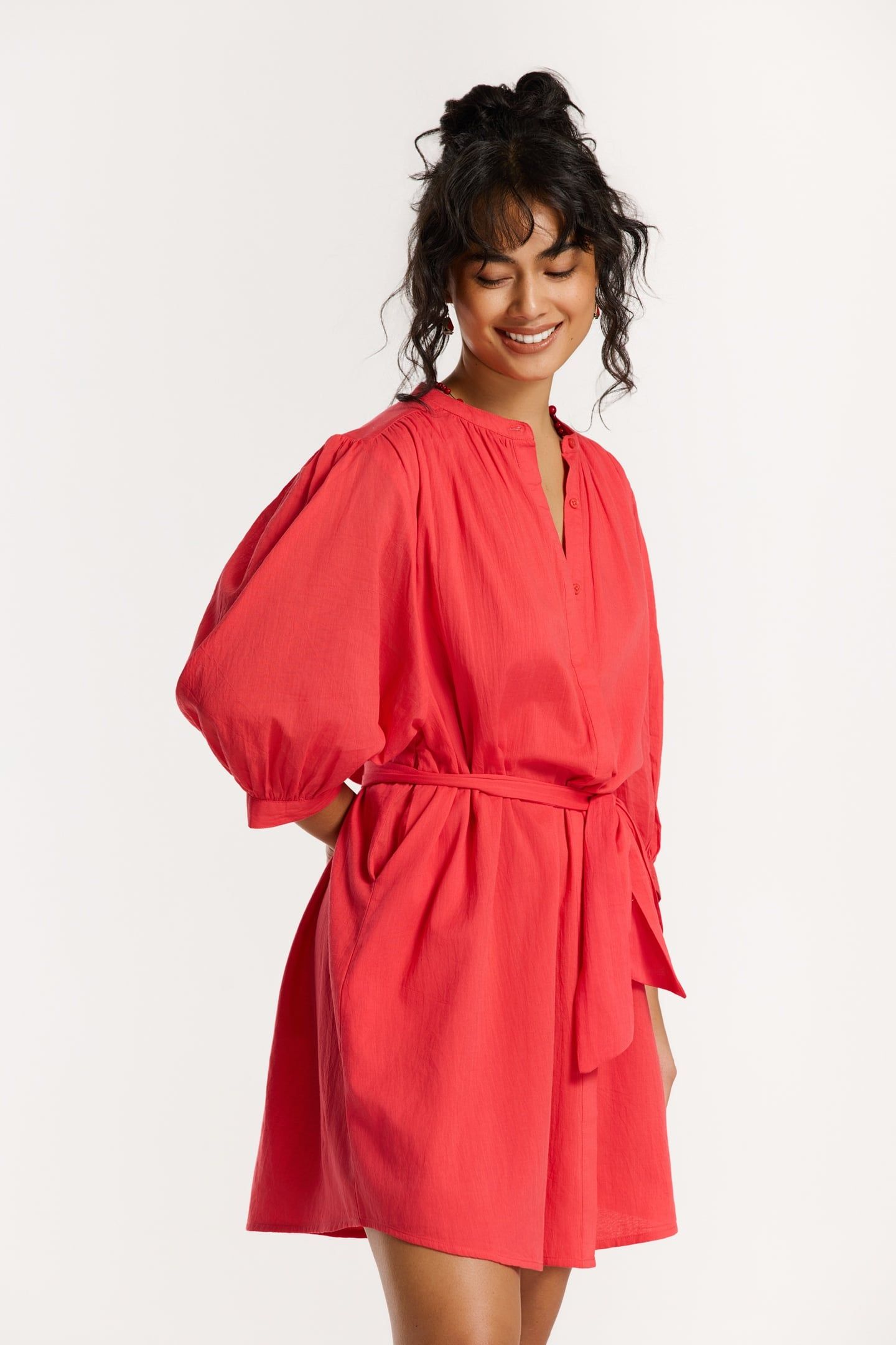 JAYDI DRESS RED CERISE 1