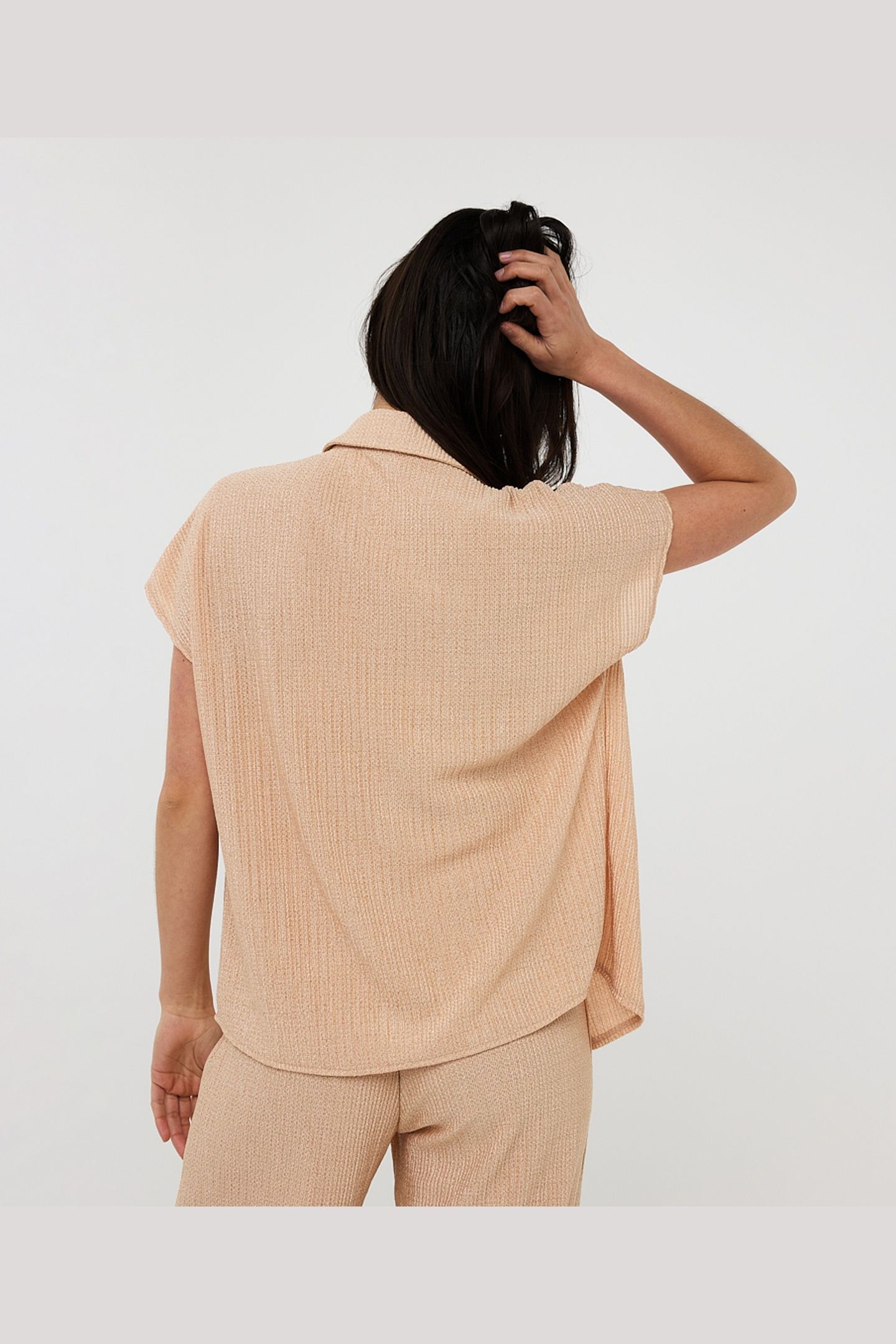 BLOUSE PLISSE GLITTER PRALINE 3