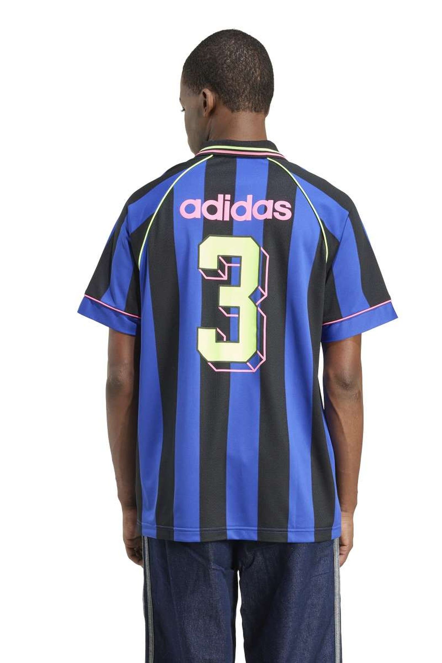 UNISEX ORIGINALS JACQUARD STRIPE JERSEY SEMI LUCID BLUE 3
