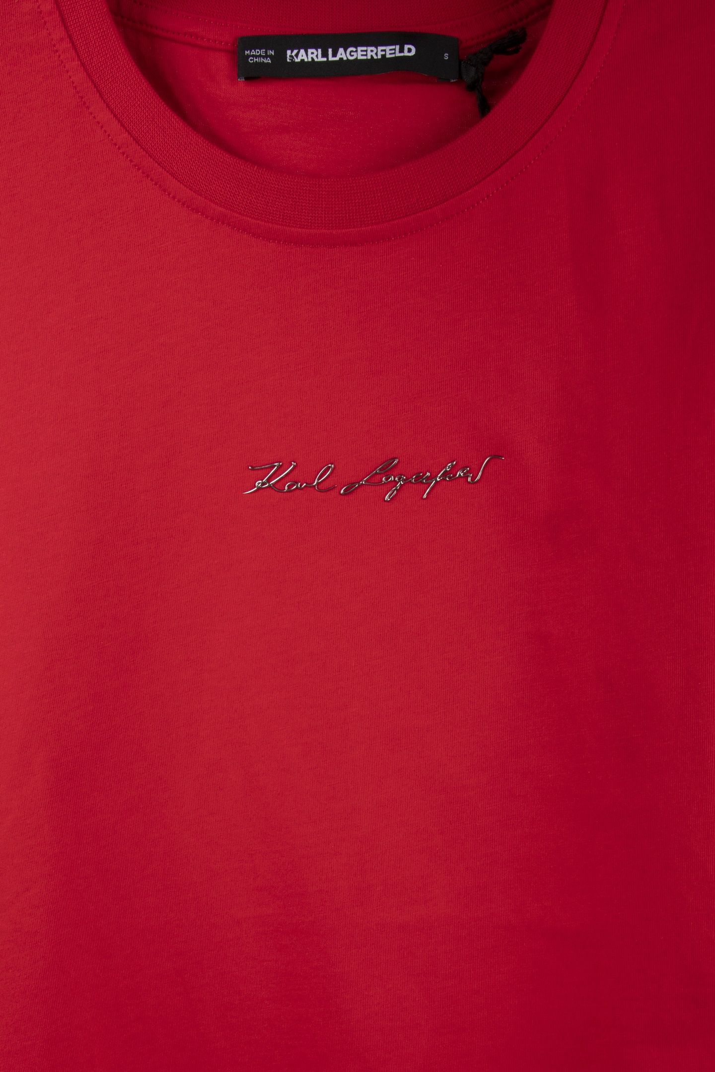 SILVER SIGNATURE T-SHIRT RACING RED 4