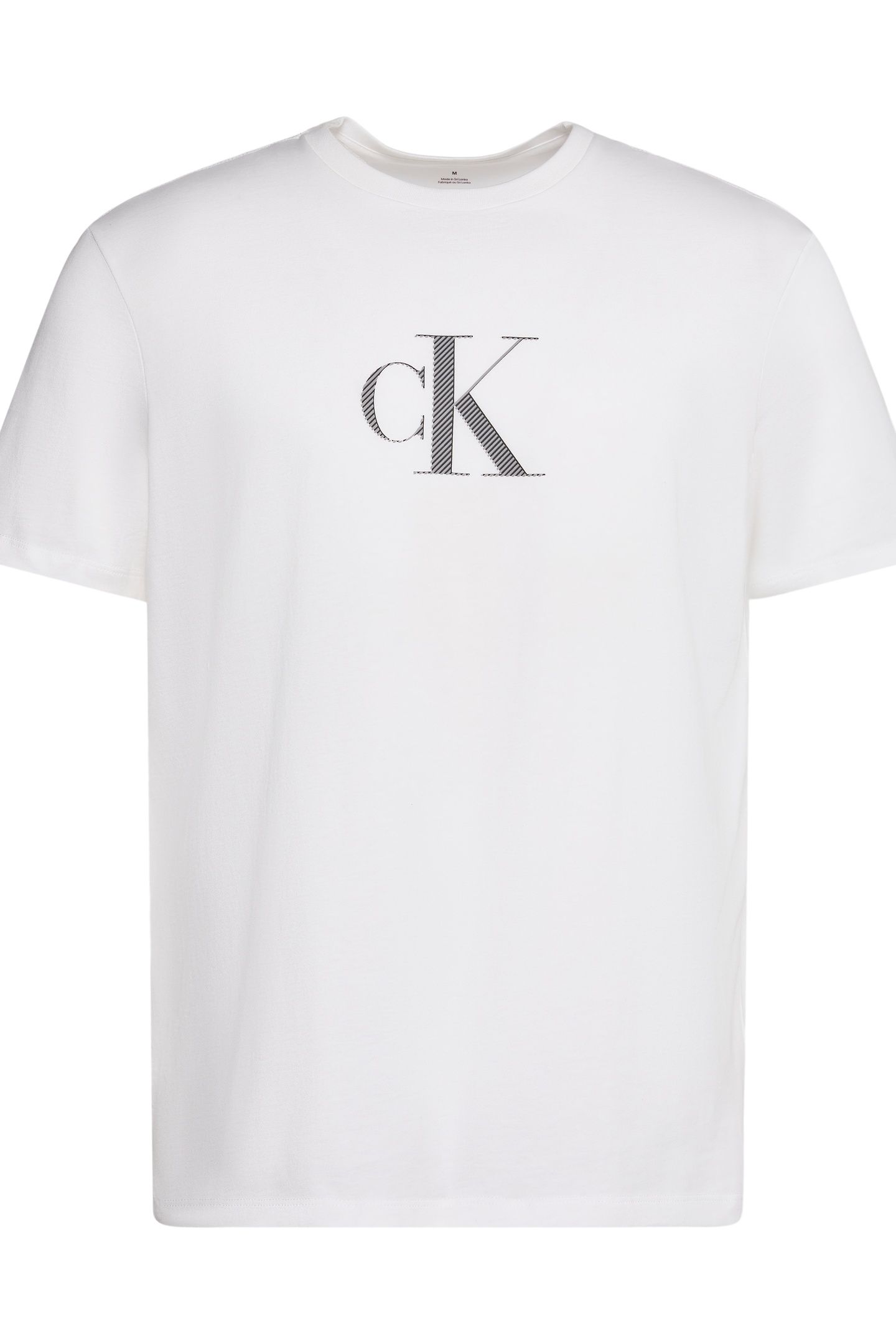 SS 30S DISTRESSED MONO TEE BRIGHT WHITE 5
