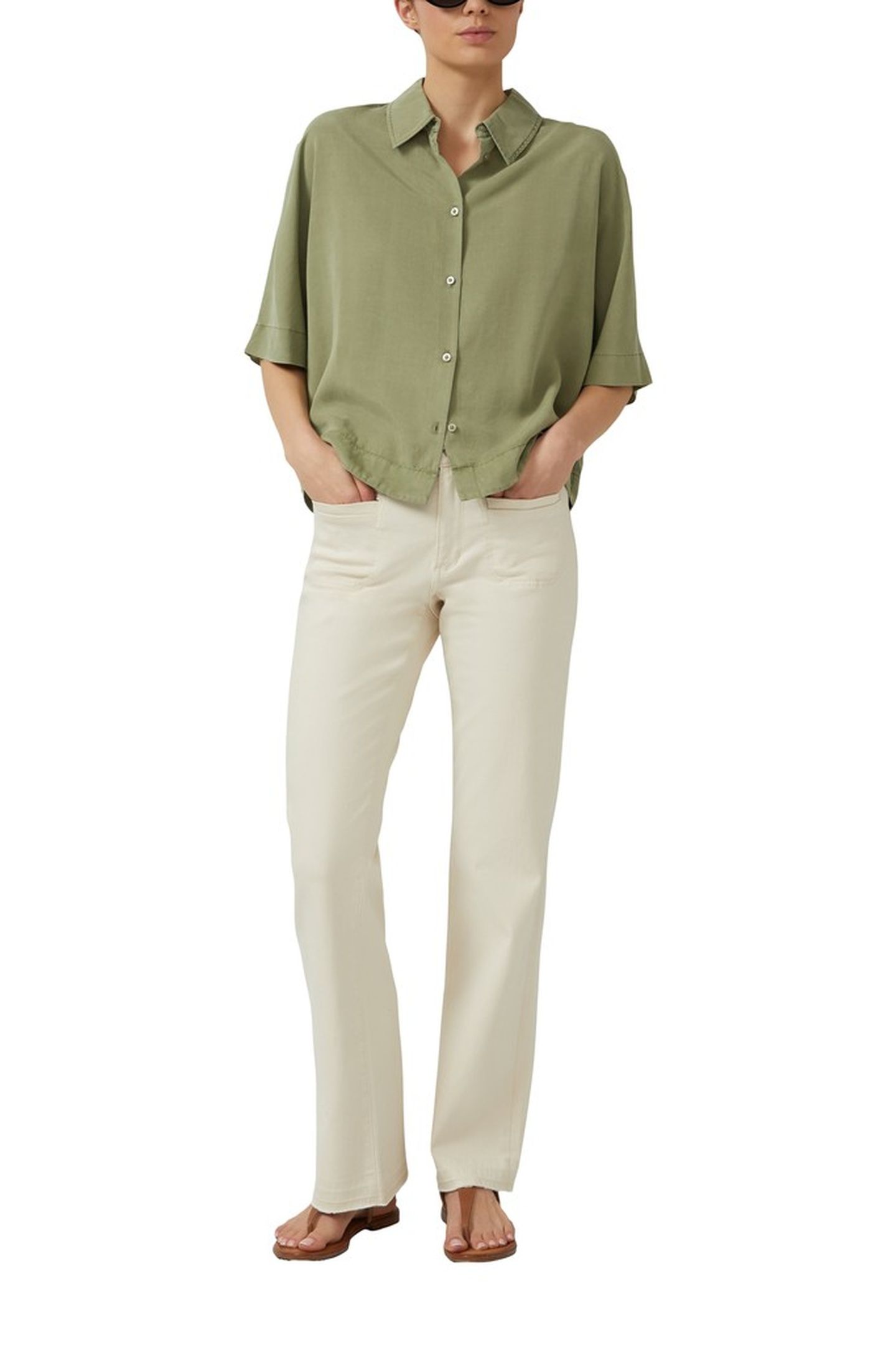 S.OLIVER BLOUSES ARMY GREEN 2