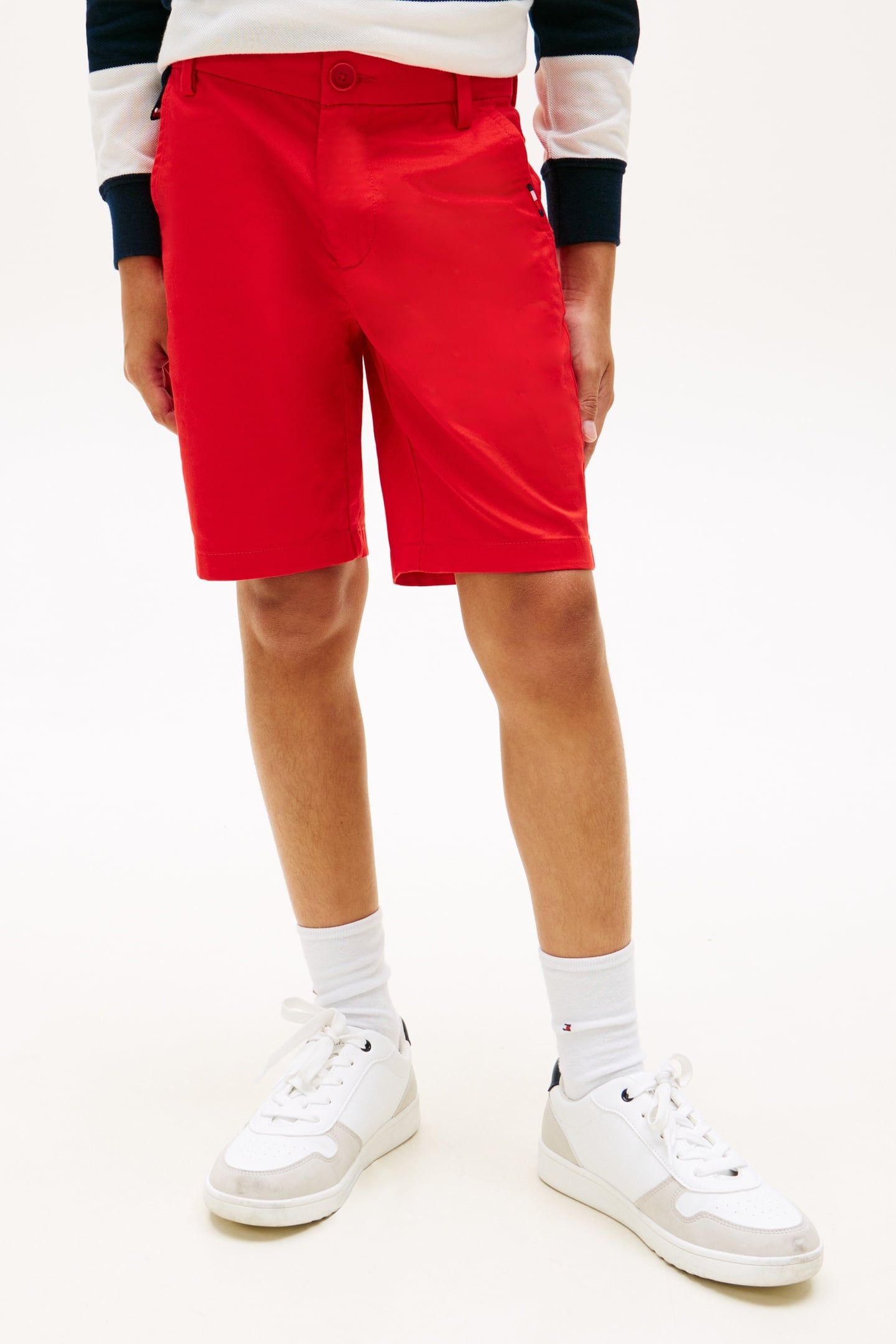 BOYS 1985 CHINO SHORTS RAPID RED 2