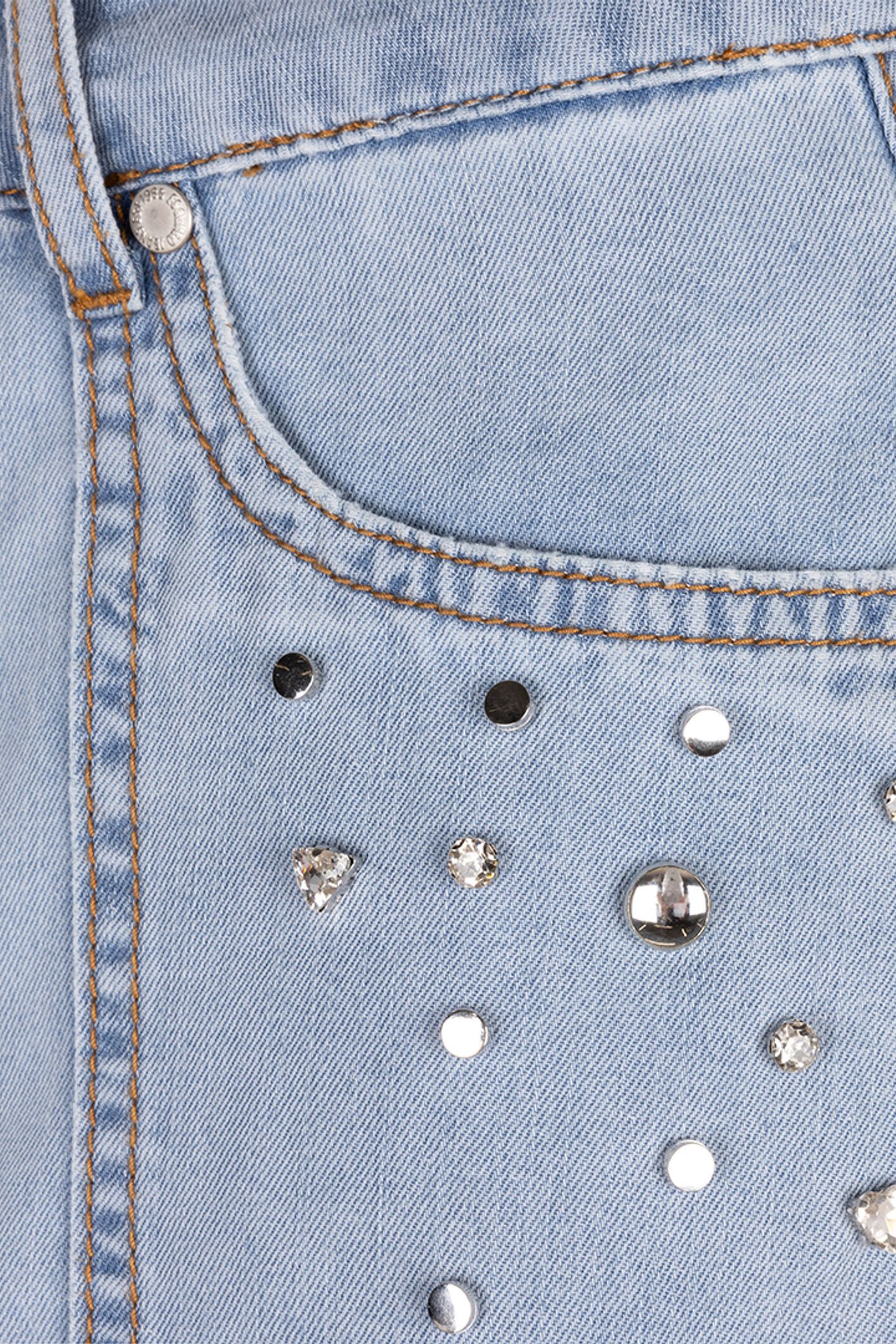 SKIRT MAXI EMBELLISHED JEANS BLUE 6