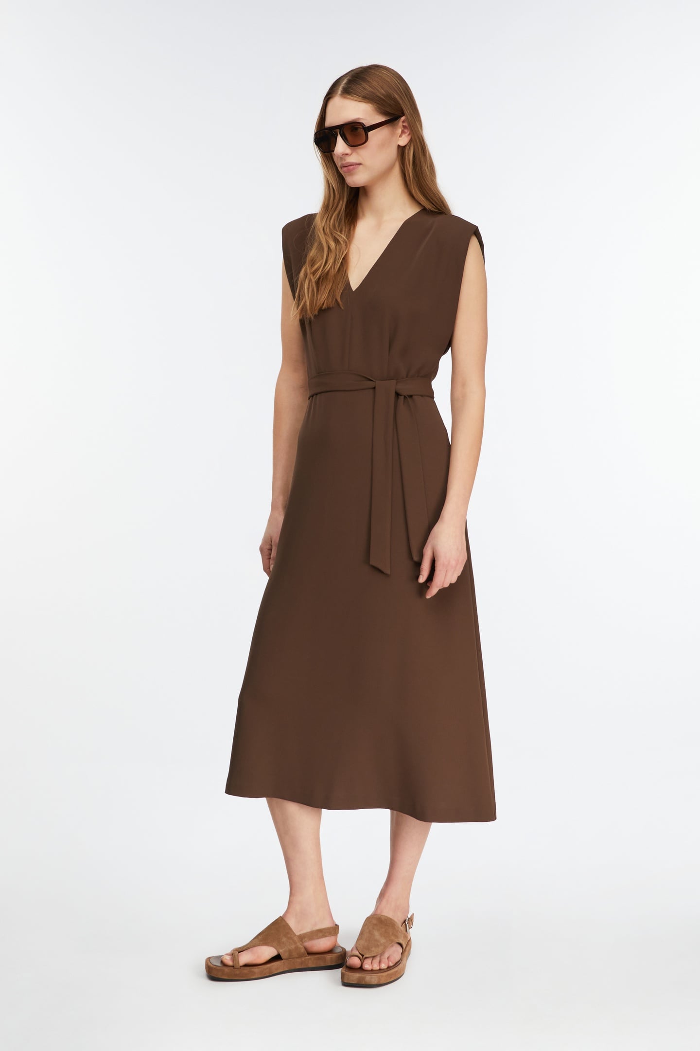 COMMA DRESSES BROWN 4