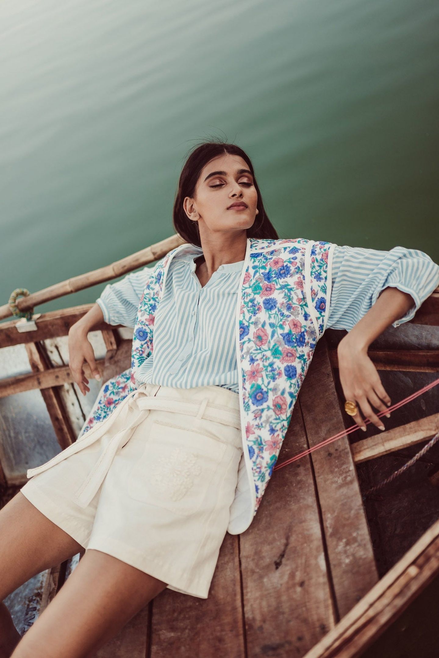 REVERSIBLE VEST ANDRE BLUE SUMMER MEADOW 3