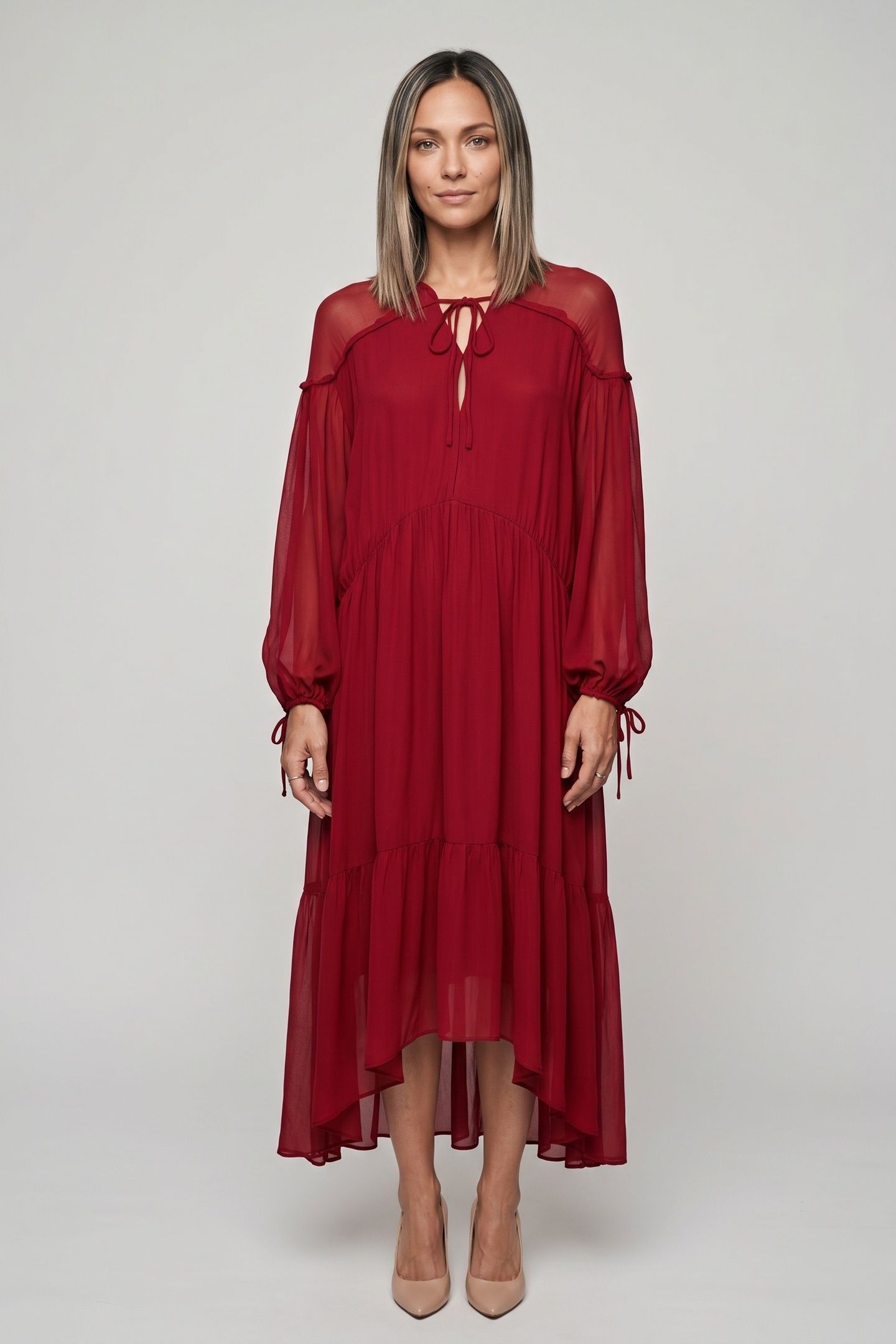 VEGA DRESS RED 1