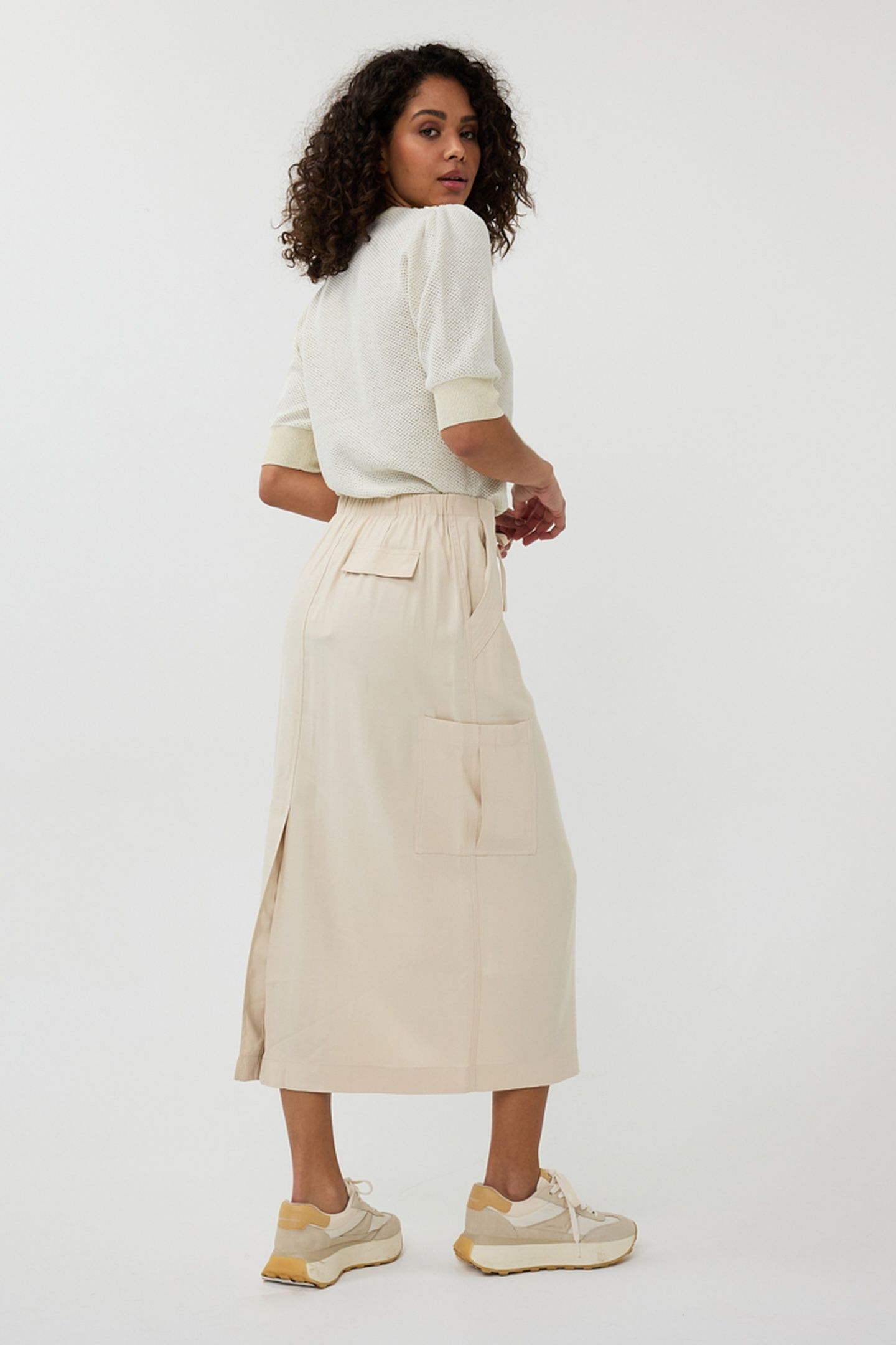 SKIRT CARGO LONG SAND 4