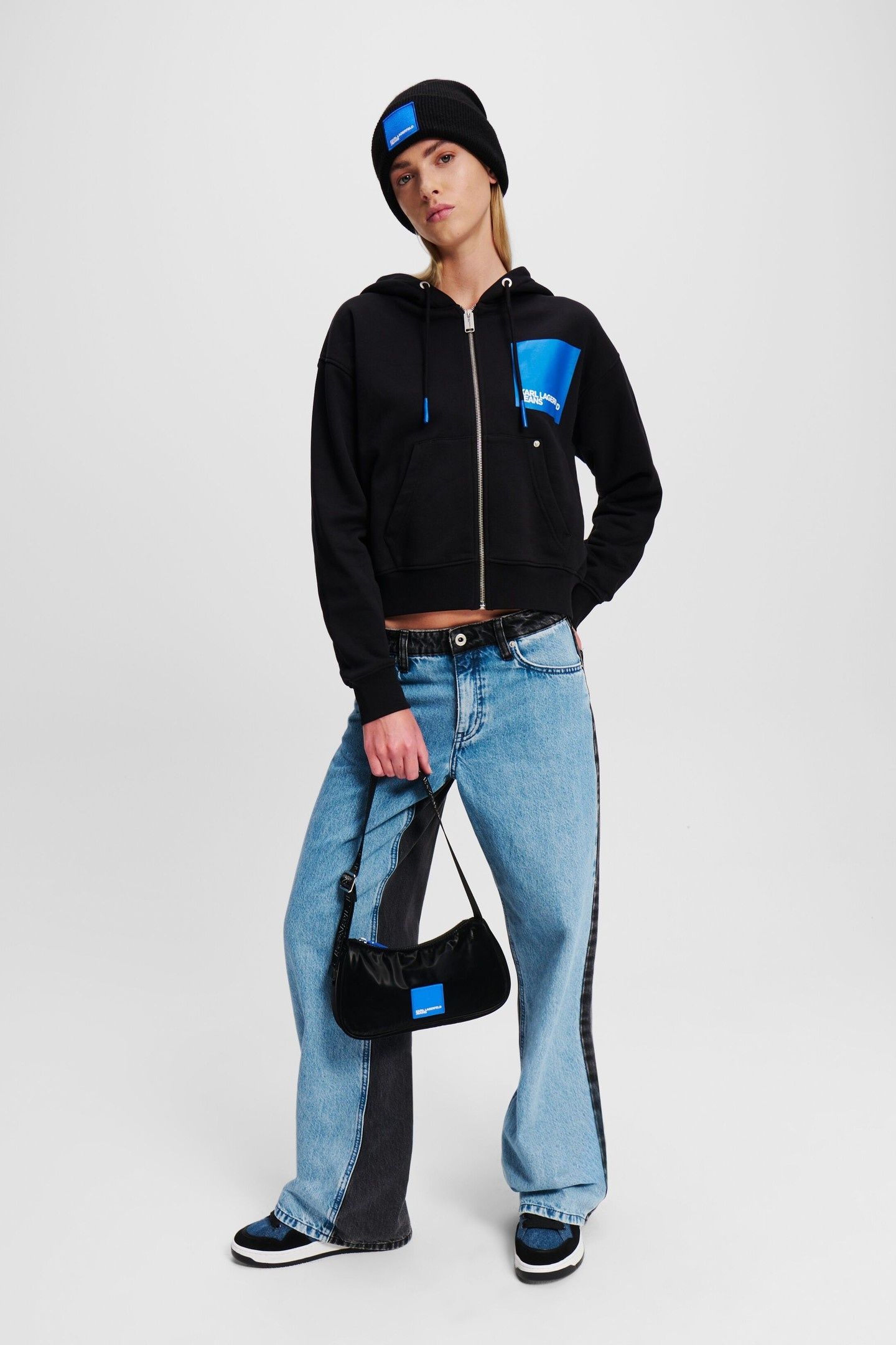 RELAXED BLOCK DENIM WASHED LIGHT BLUE BLACK 6