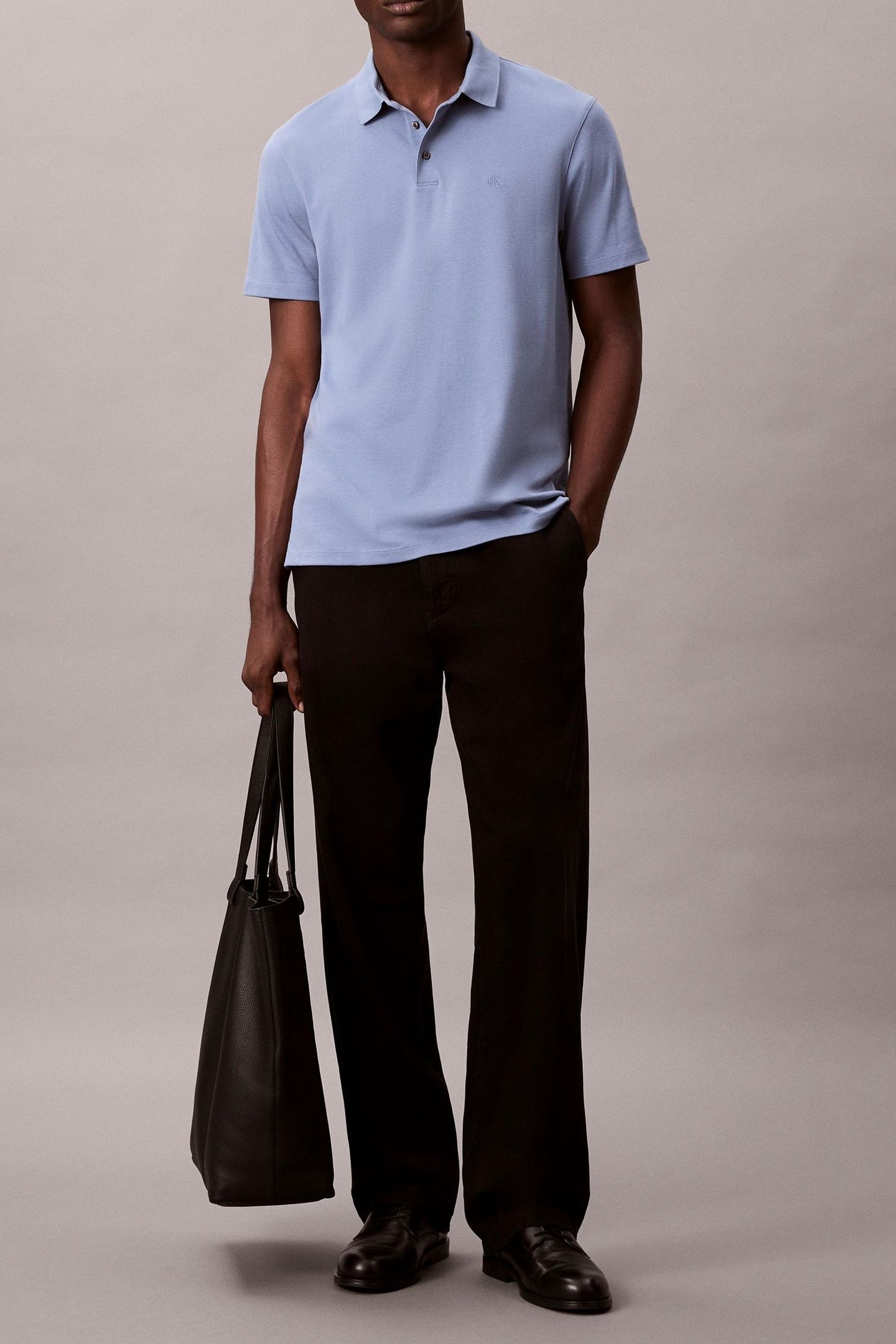 SS SUPIMA CHEST EMB TEE DUSTY SAILOR BLUE 2