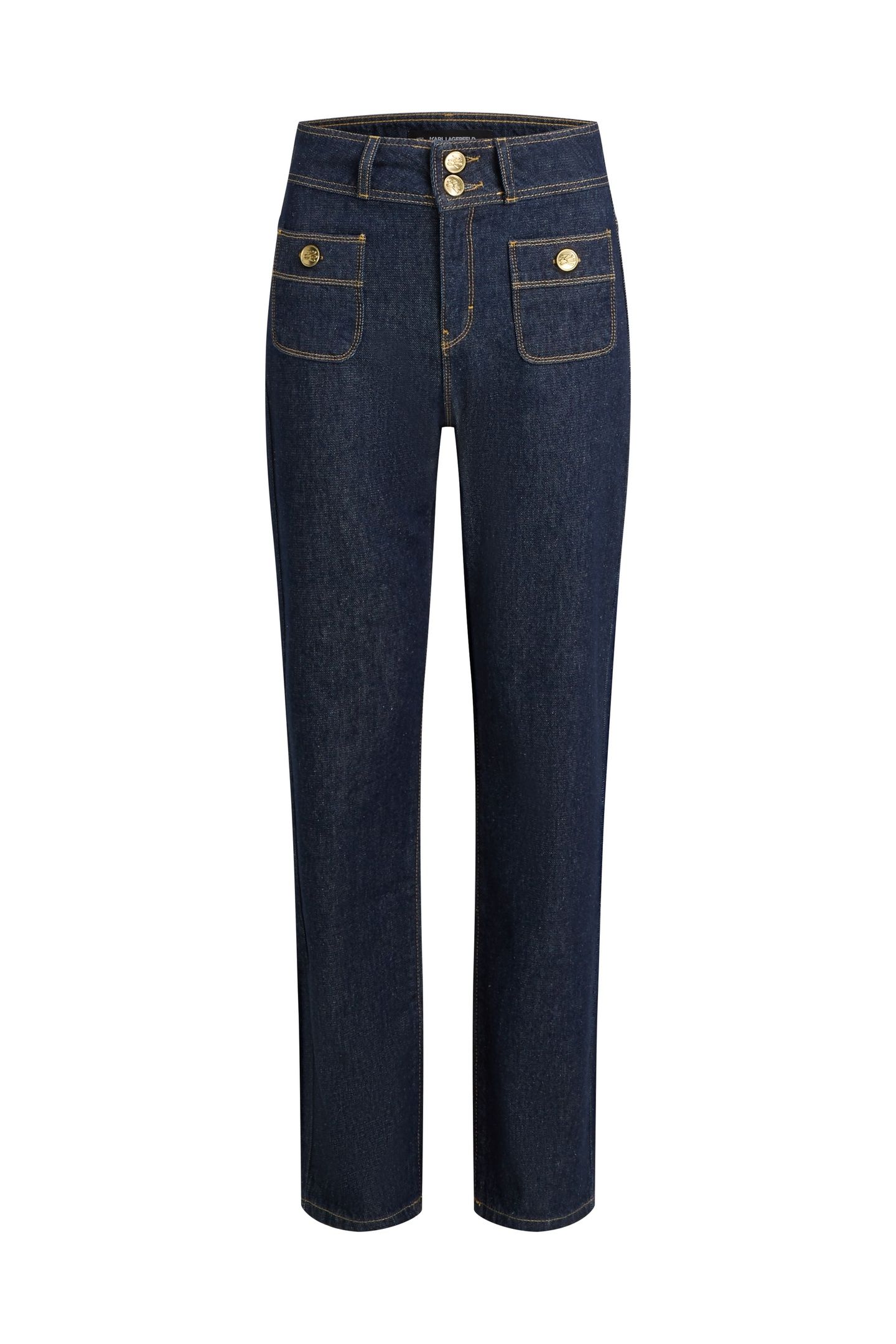 RETRO STRAIGHT DENIM PANTS DARK BLUE DENIM 6
