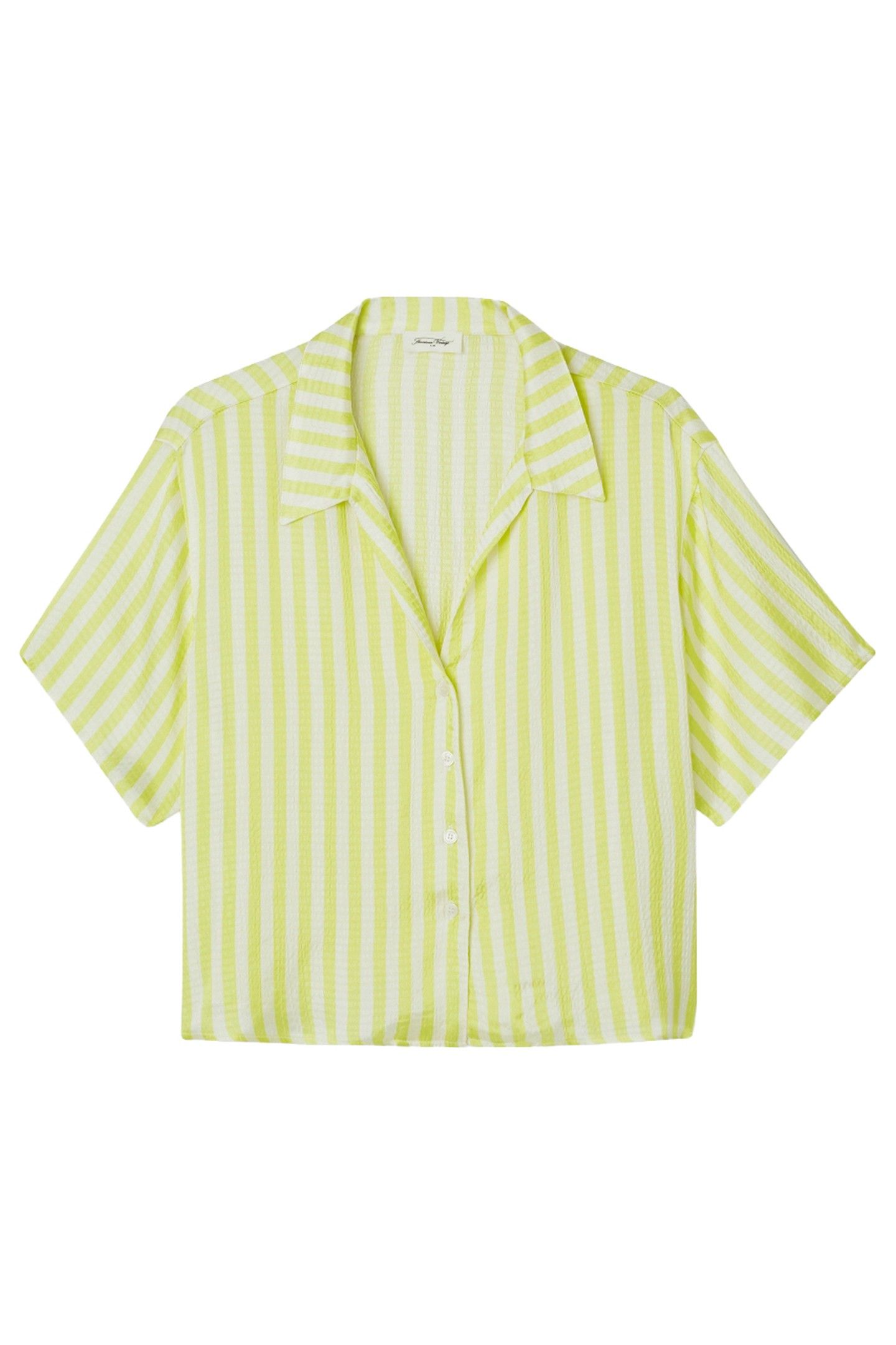 SHANING SHIRT RAYURES JAUNES FLUO 4