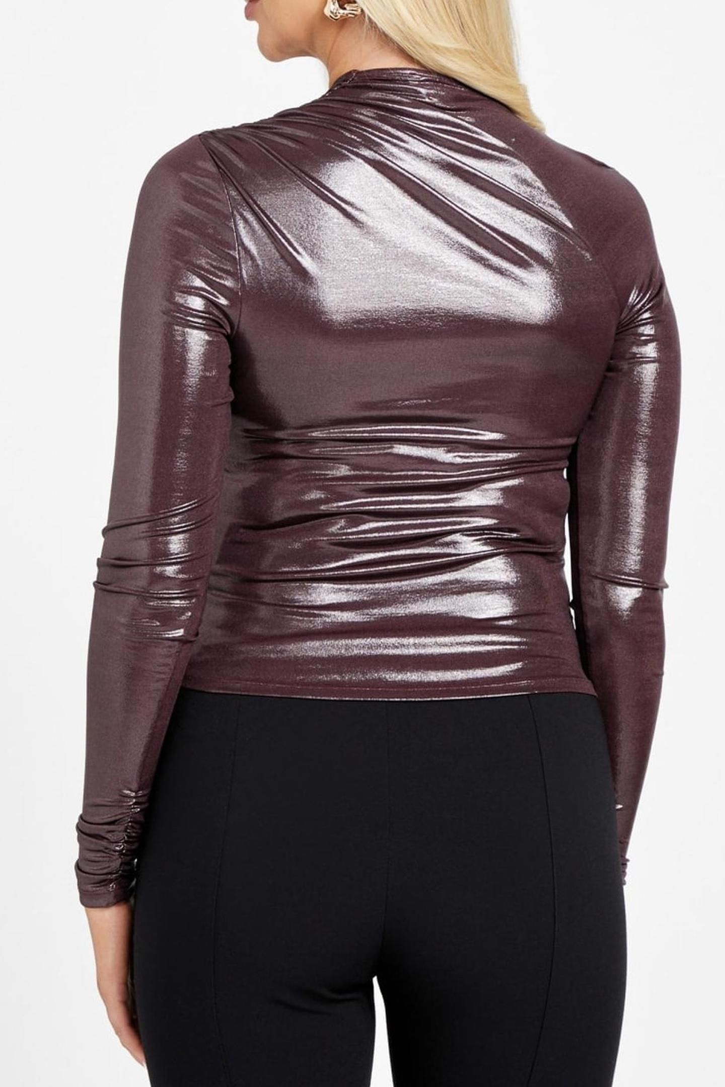 PETRA ONESHOULDER DR SHINY REGAL PLUM 4