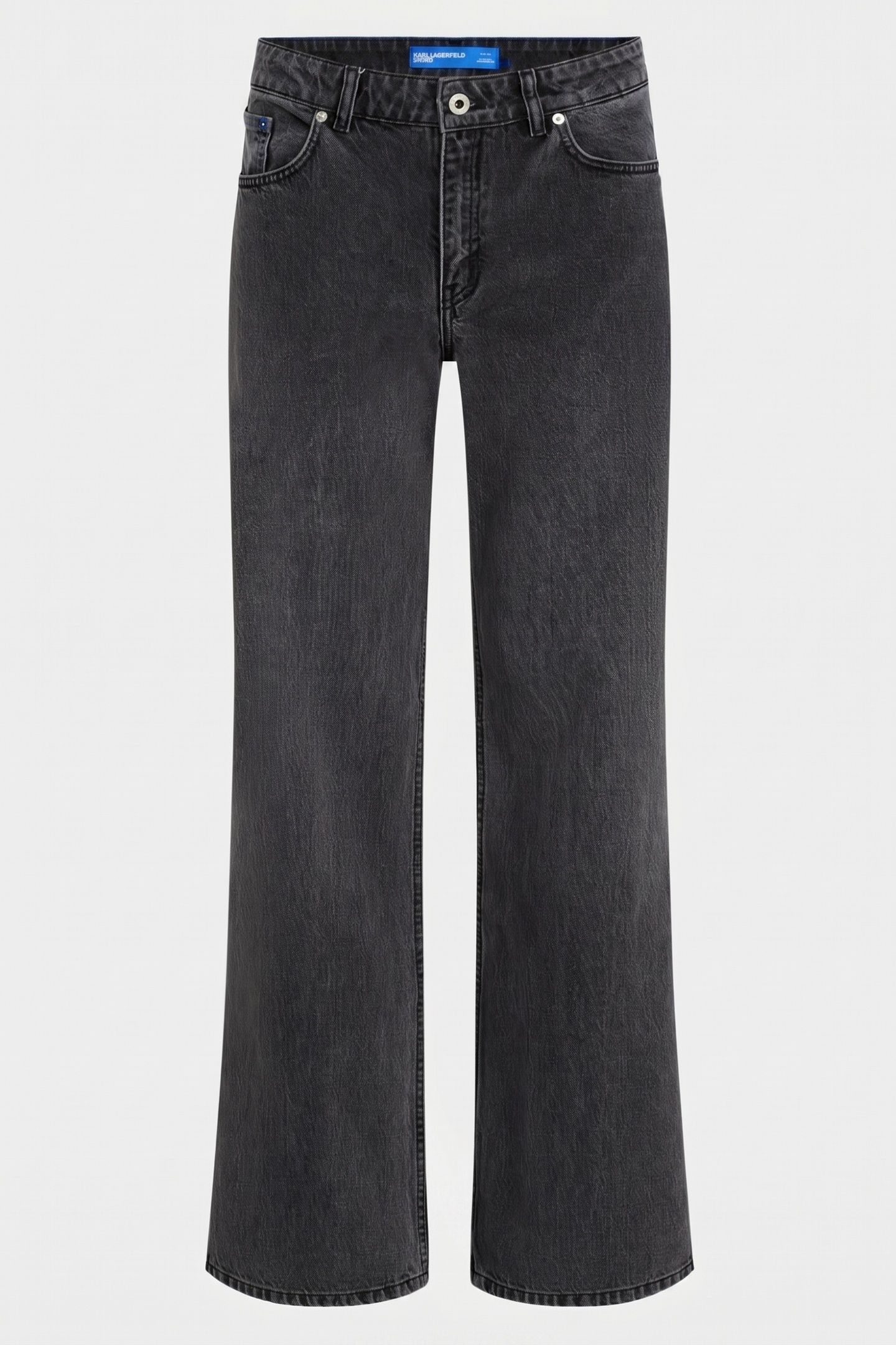 RELAXED W/ SLIT DENIM WASHED GREY 3