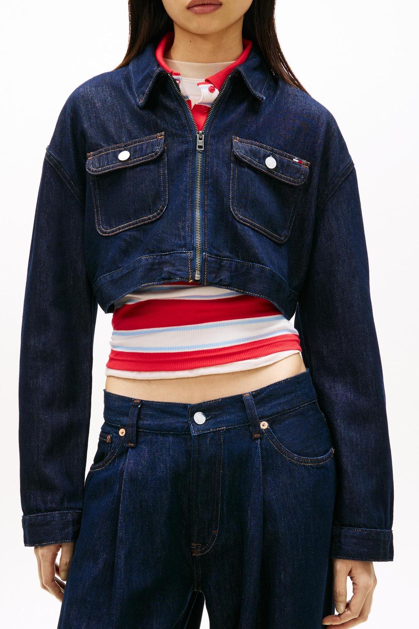 DENIM ZIP JACKET DENIM DARK 1