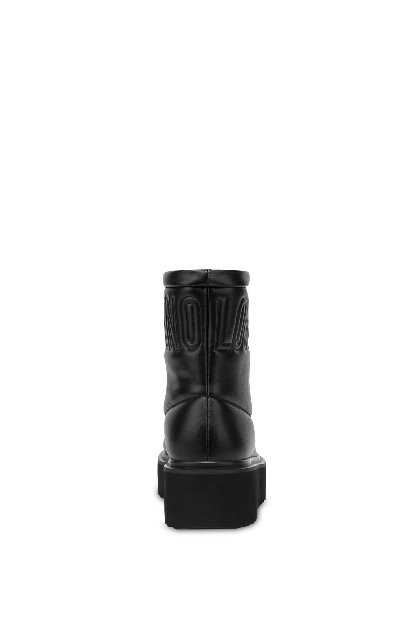PLATFORM POWER NAPPA LEATHER SNOW BOOTS BLACK 4