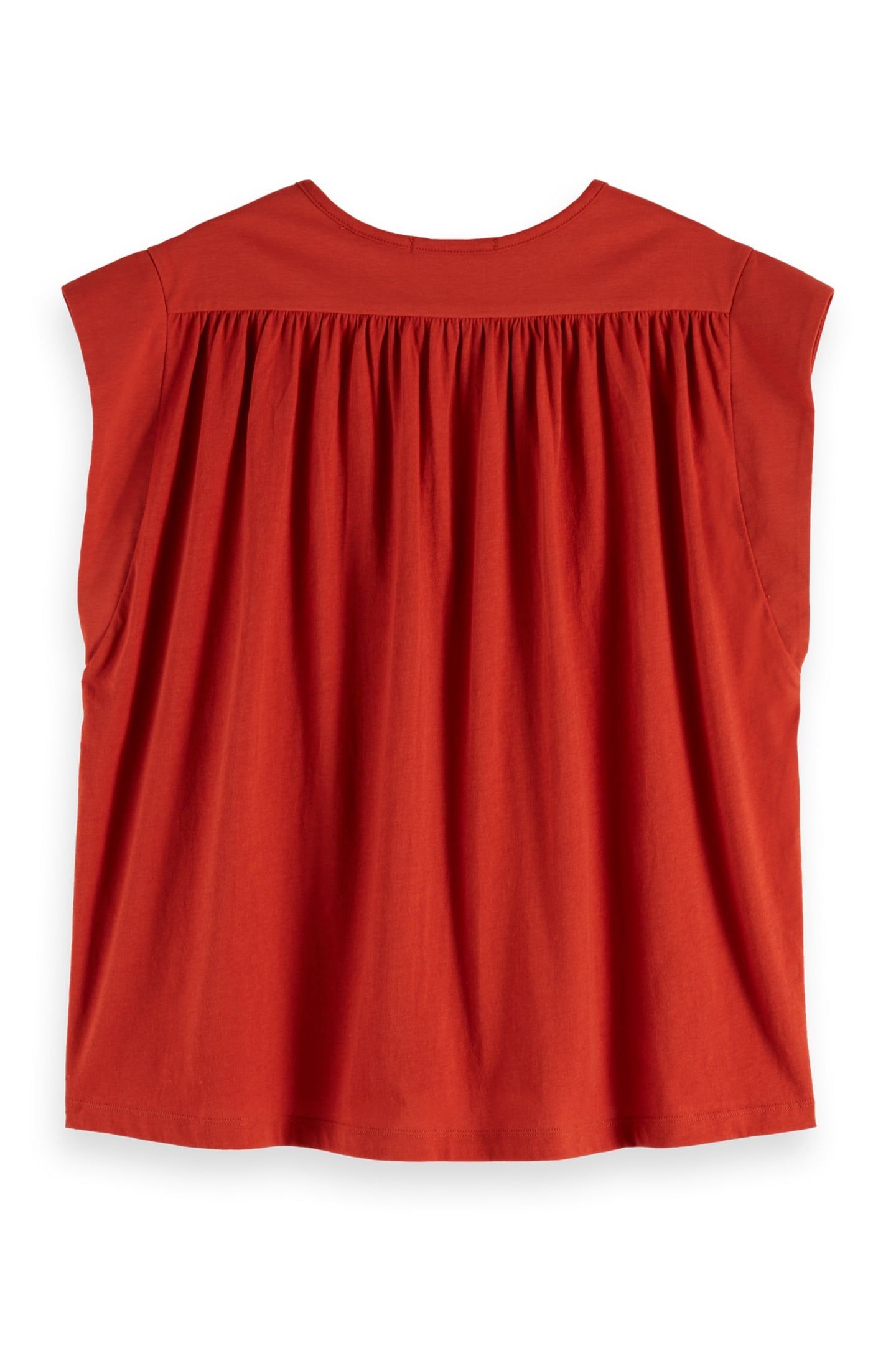 DRAPEY V-NECK T-SHIRT KETCHUP 5