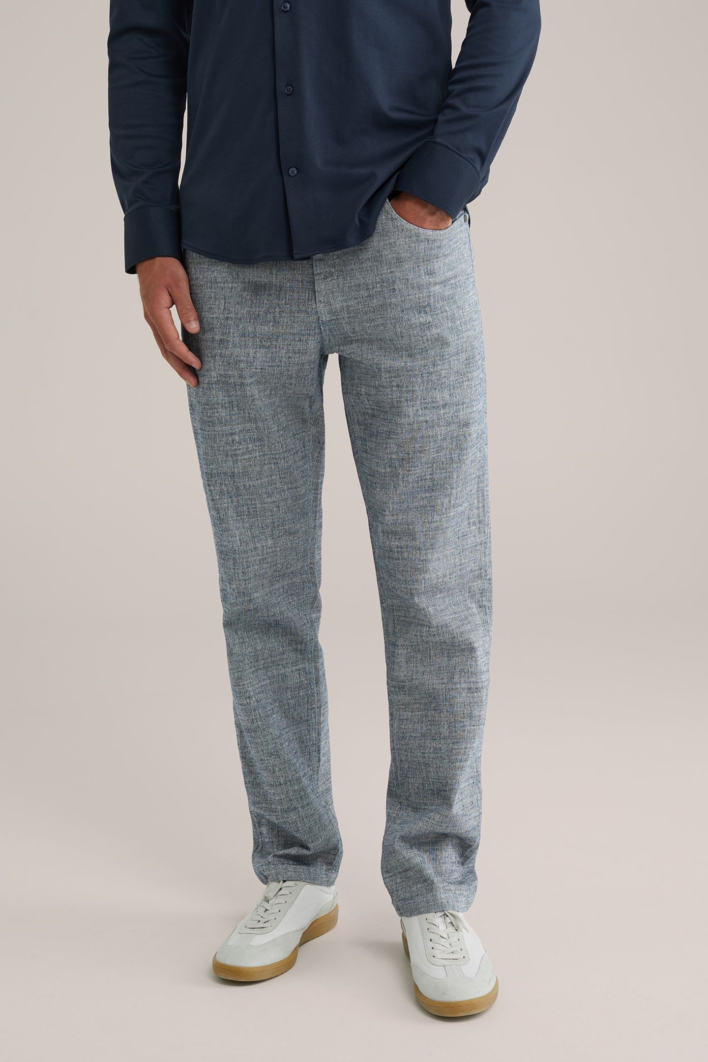 5-POCKET MID WAIST BLUE 1