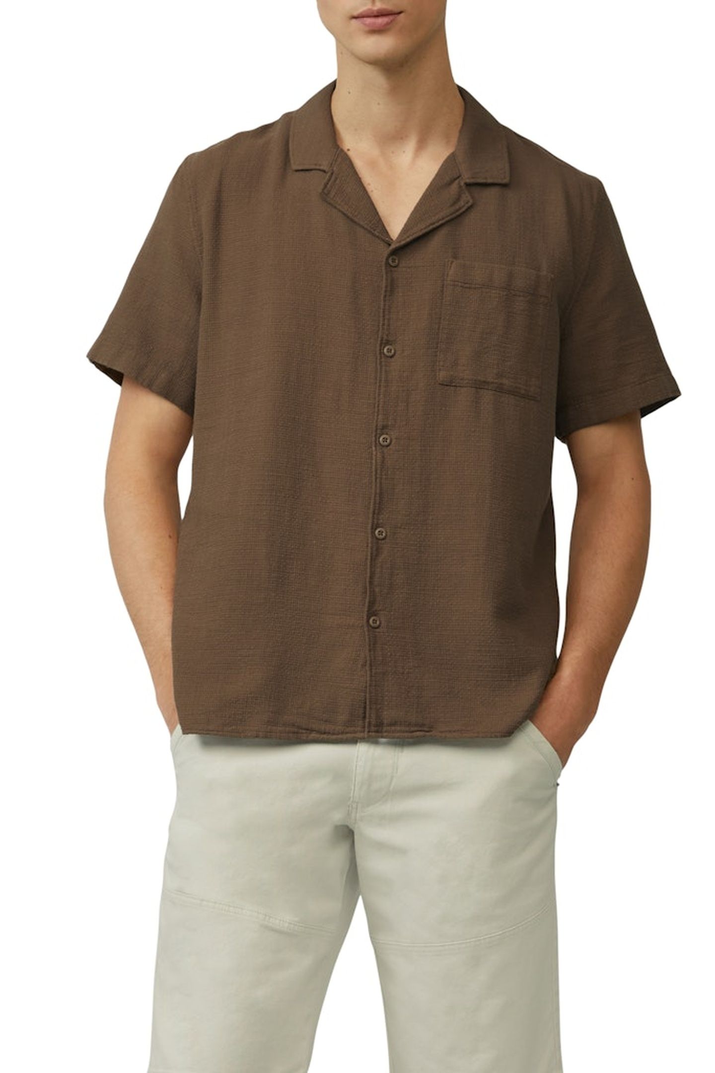 S.OLIVER SHIRTS BROWN 1